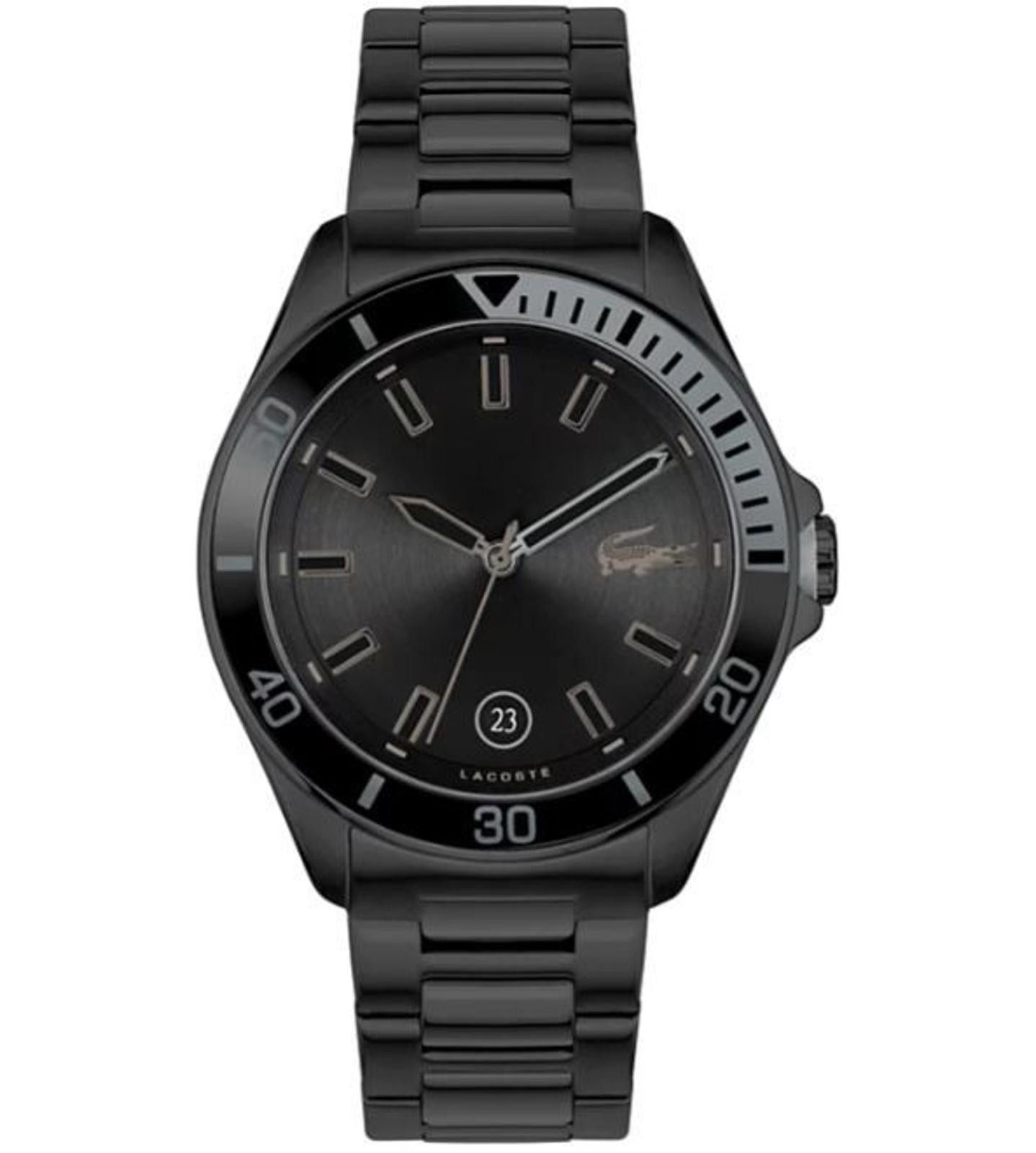 Lacoste Lacoste Men's Tiebreaker Black Silicone Strap Watch 43mm Size ONE SIZE - 1 Thumbnail