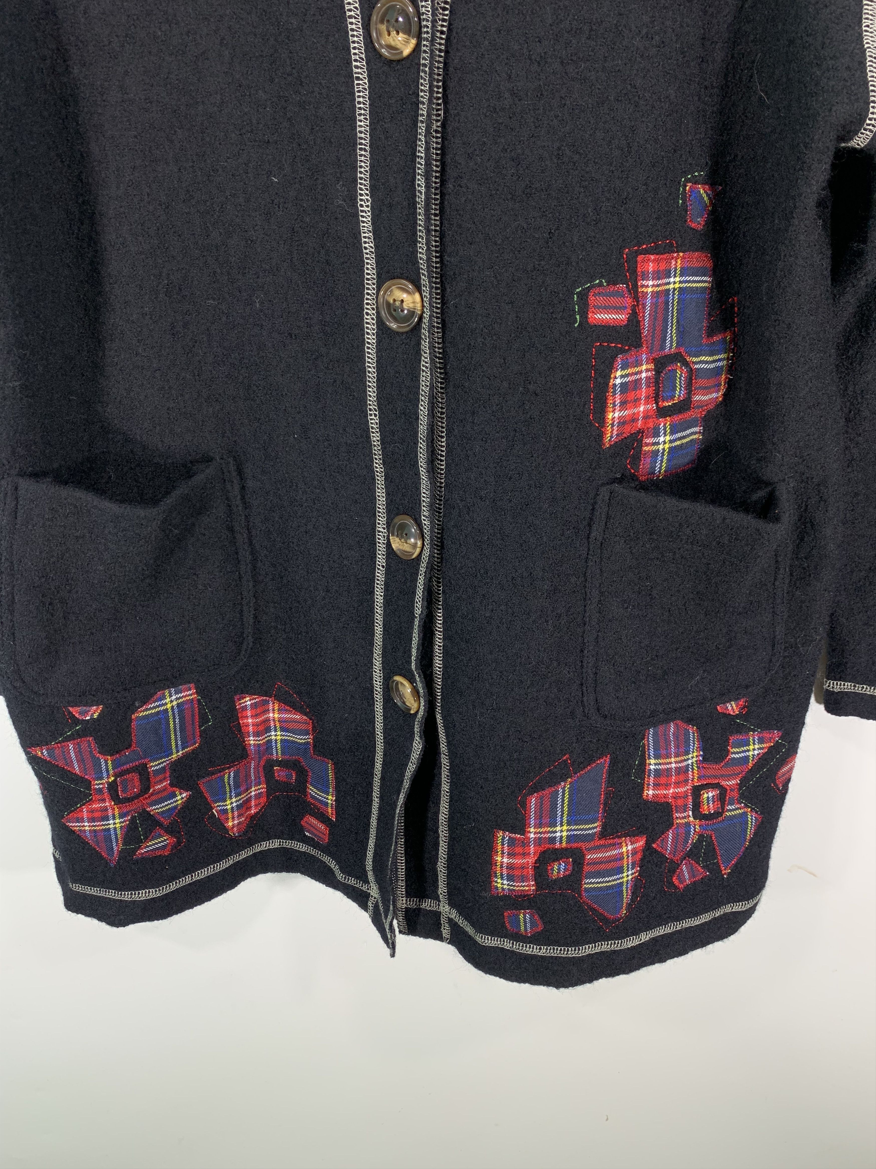 Japanese Brand Patch Cardigan button Jacket Size US S / EU 44-46 / 1 - 2 Thumbnail