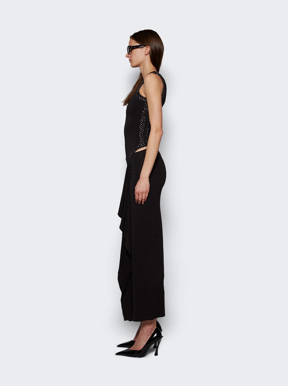 The Attico o1mle0526 Midi Dress in Black Size M / US 6-8 / IT 42-44 - 4 Thumbnail