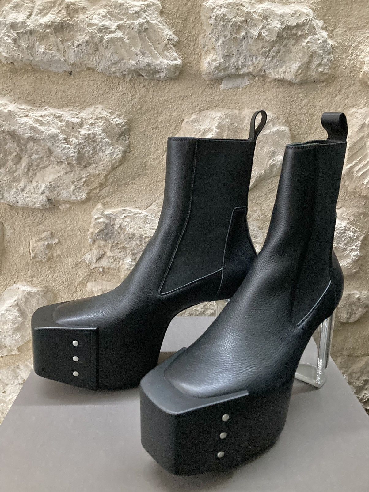 Rick Owens NEVER WORN/ Rick Owens Beveled Platform Boots Size US 9 / EU 42 - 7 Thumbnail