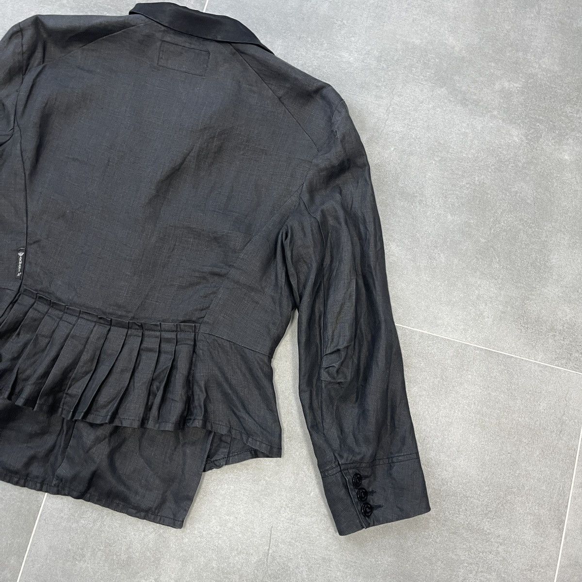 Armani × Vintage Vintage Armani Jeans Linen Blazer Size M Size M / US 6-8 / IT 42-44 - 20 Thumbnail
