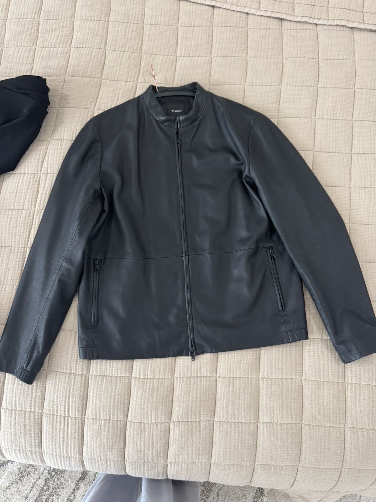 Theory Theory Morvek Black Leather Jacket XL Size US XL / EU 56 / 4 - 2 Thumbnail