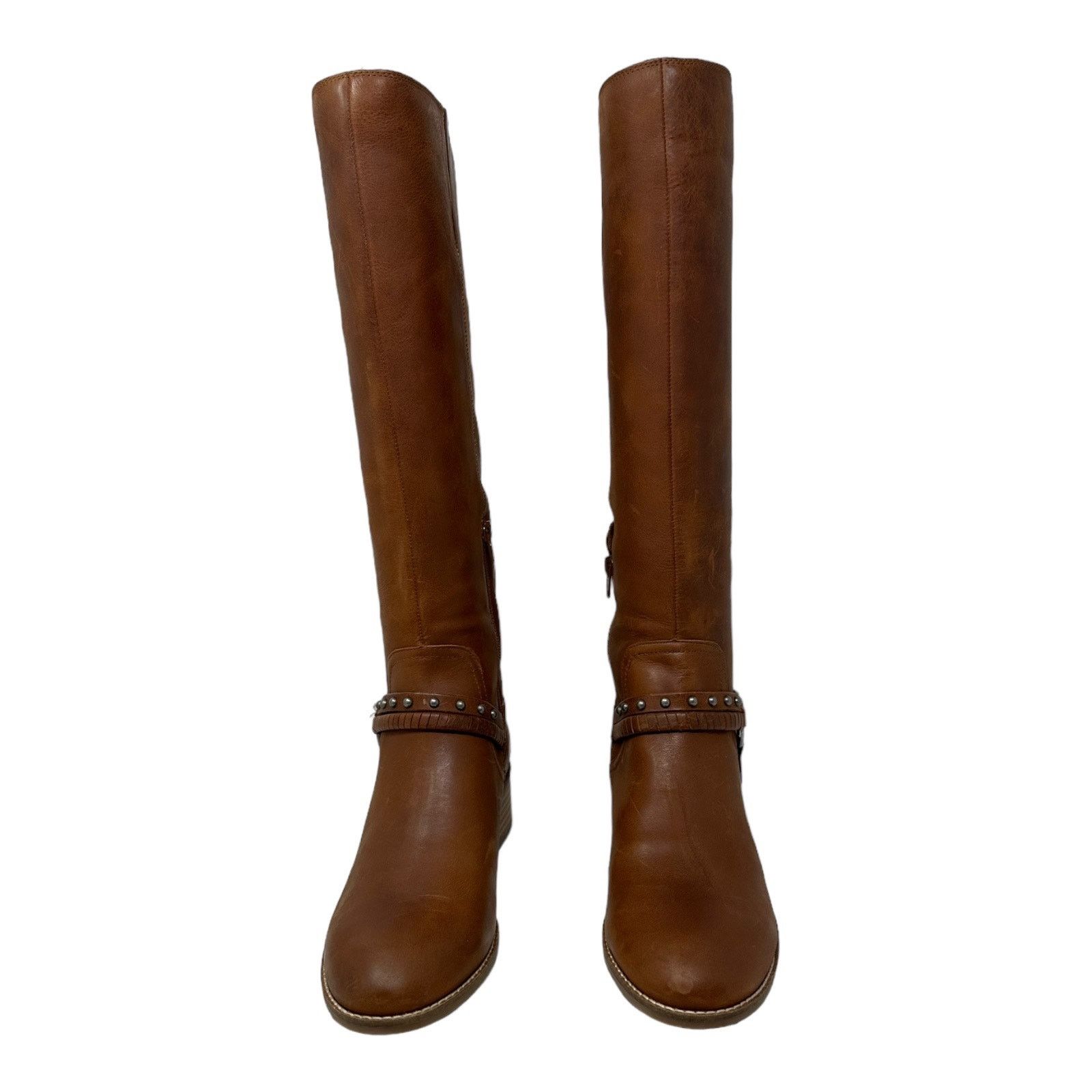 Lucky Brand Lucky Brand Brown Leather Karesi Equestrian Boot size 9.5 Size US 9.5 / IT 39.5 - 12 Thumbnail