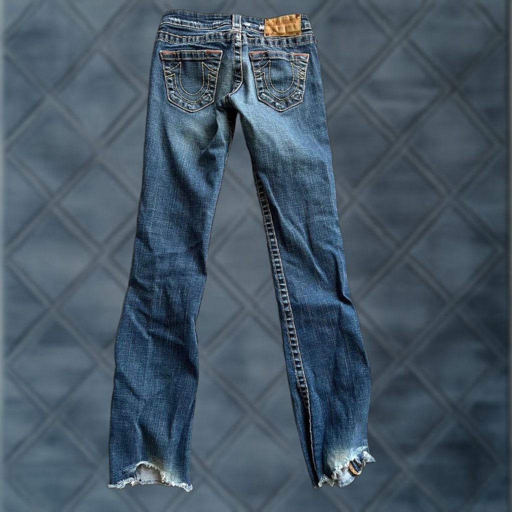 True Religion VINTAGE True Religion Bobby Women's Jeans Bootcut Size 25 Blue Denim 32 Inseam Size 42" / US 20 - 1 Thumbnail