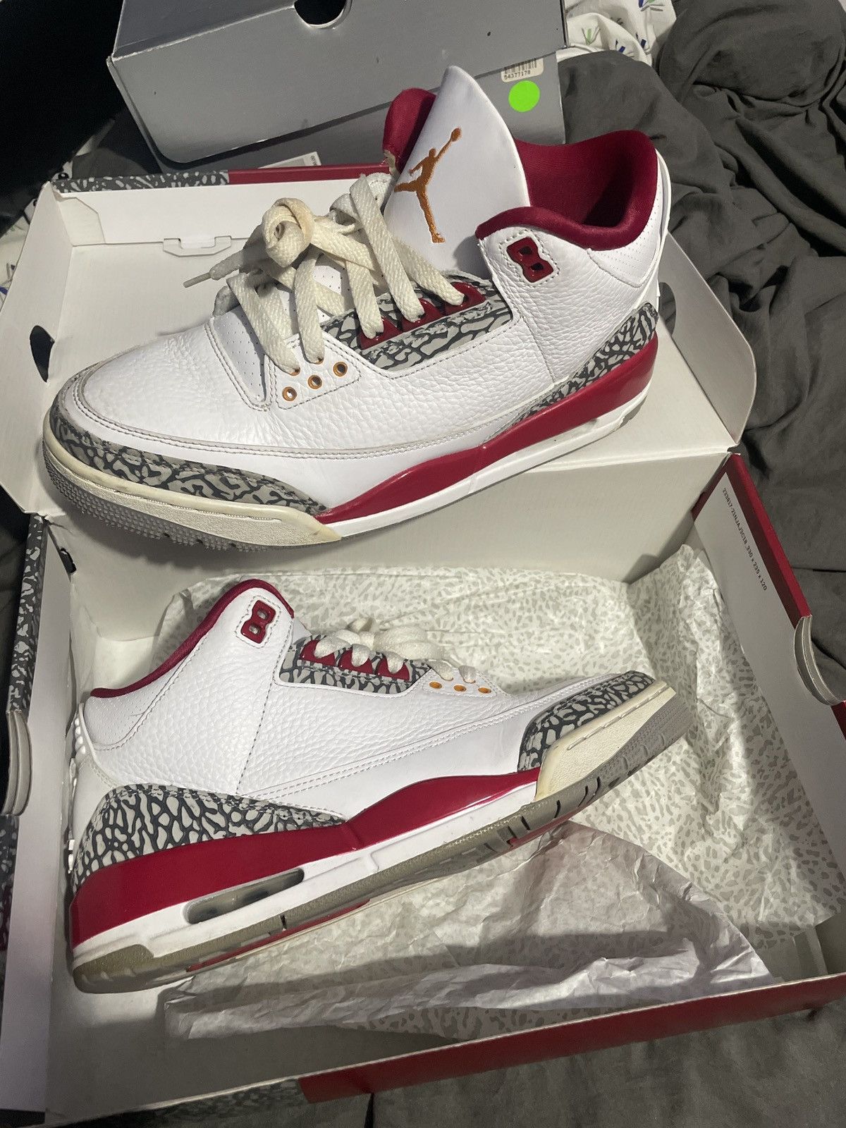 Jordan Brand Air Jordan Retro 3’s Cardinal Reds Size US 9 / EU 42 - 11 Thumbnail