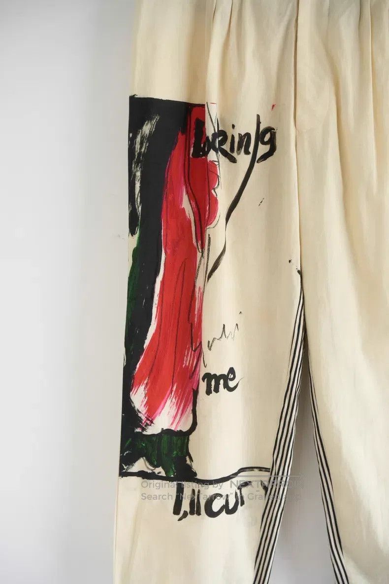 Yohji Yamamoto Yohji Yamamoto size 2 17 SS Asakura Youjia Hand-painted Pan Size US 28 / EU 44 - 3 Thumbnail