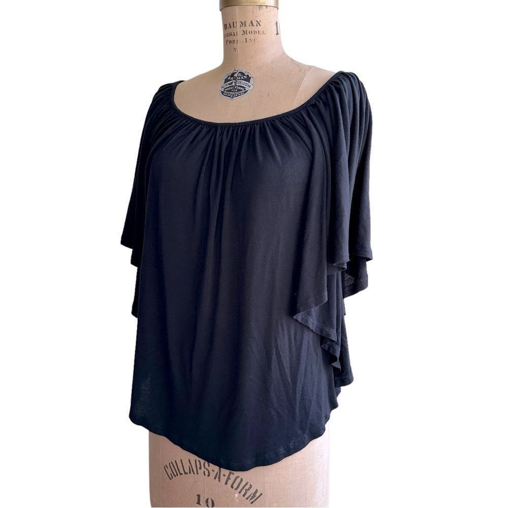 Other Storm black dolman butterfly sleeve draping soft rayon jerse Size S / US 4 / IT 40 - 3 Thumbnail