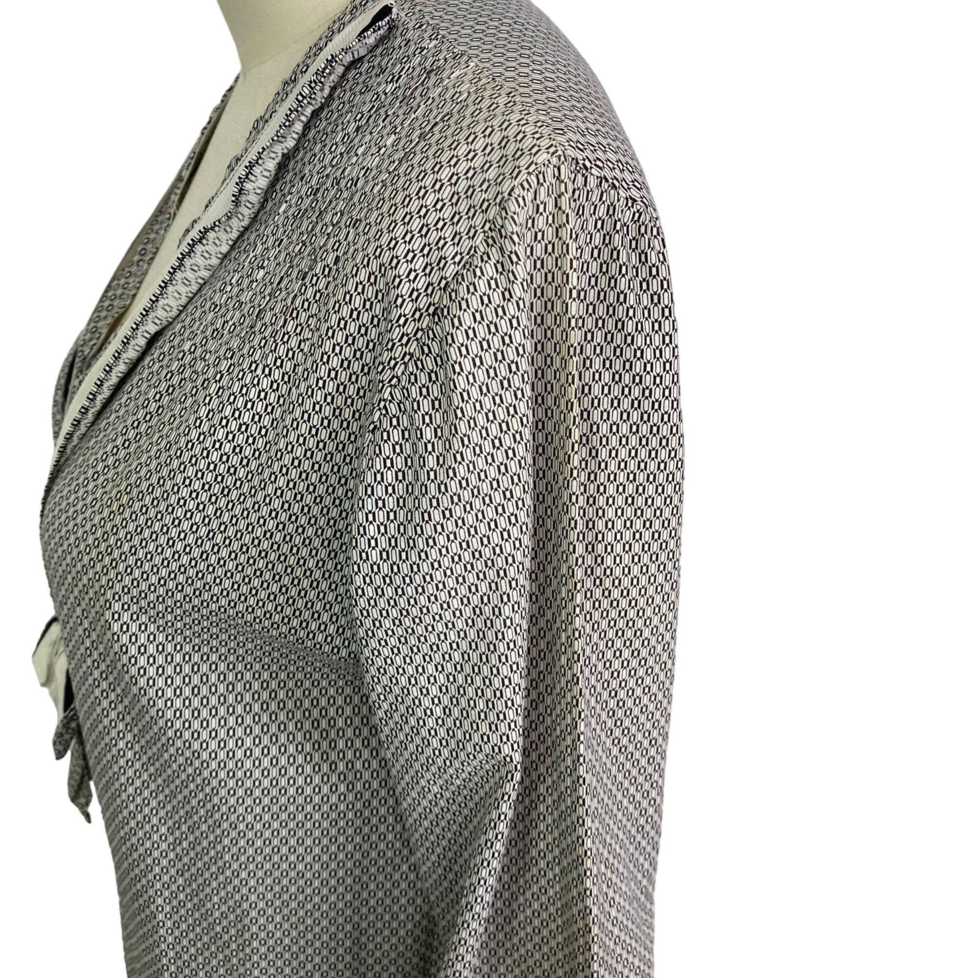 Vintage Vintage 50's White/Black Micro Geometric Pattern Maxi Peasan Size M / US 6-8 / IT 42-44 - 12 Thumbnail