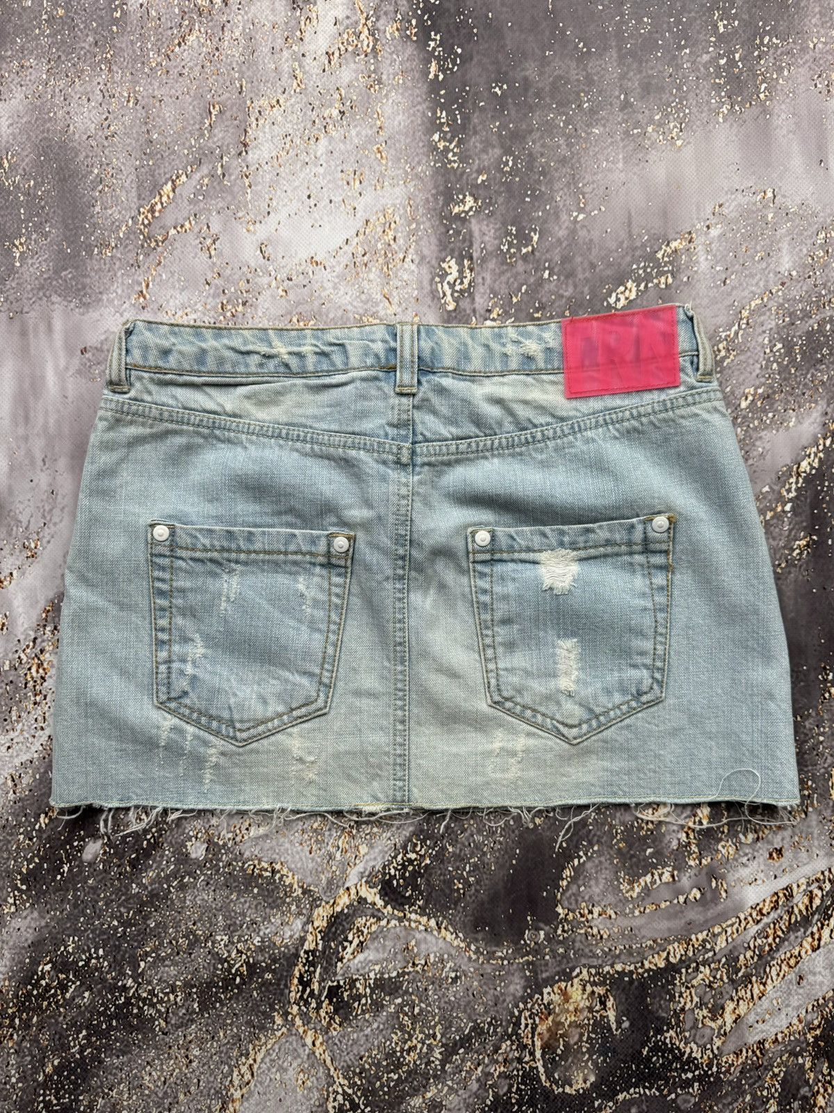 Vintage Vintage Denim Mini Skirt Size 25" / US 0 / IT 36 - 7 Thumbnail