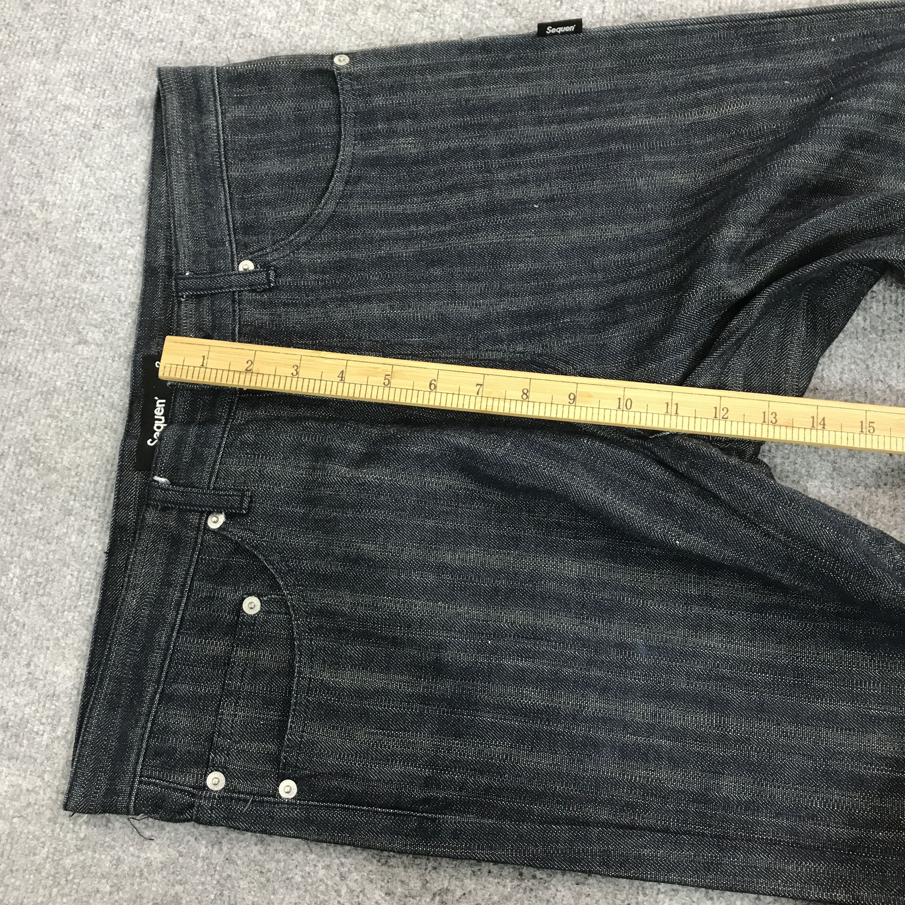Japanese Brand BAGGY STRIPED STYLE SEQUEN JAPAN DENIM K54B10 Size US 34 / EU 50 - 9 Thumbnail