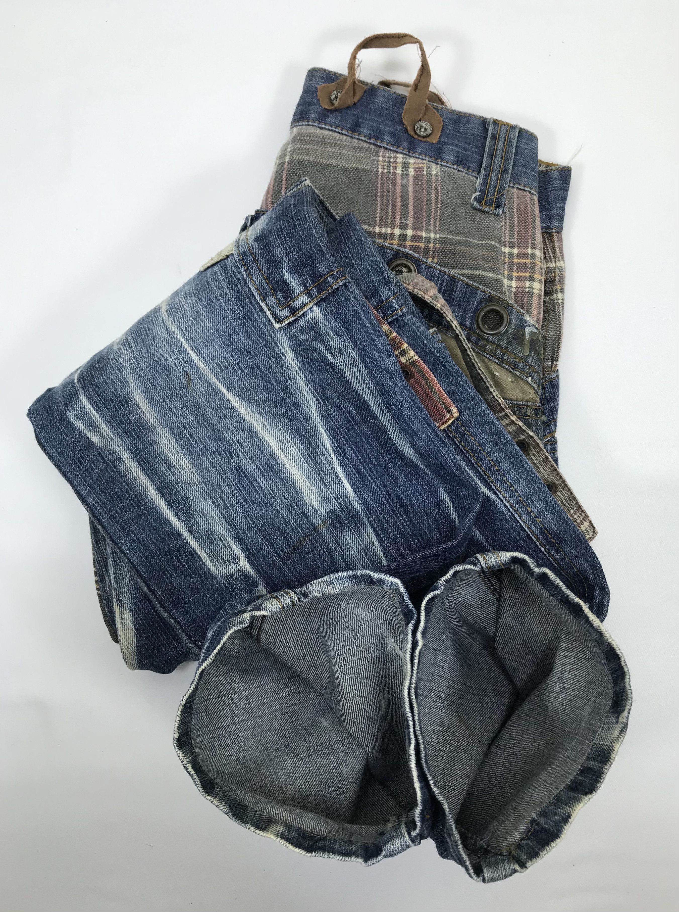Beauty Beast Vintage Japanese Techno Seditionaries Distressed Cargo Jeans Size US 28 / EU 44 - 16 Thumbnail