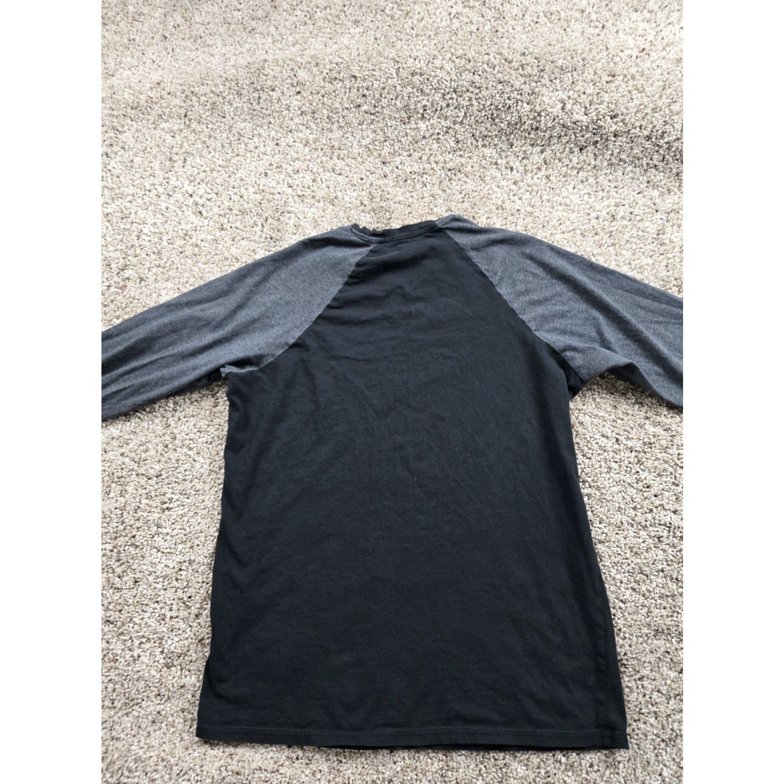 Vintage PACT Shirt Mens Small Black Gray Raglan Sleeve Crewneck Organic Cotton Pullover Size US S / EU 44-46 / 1 - 7 Thumbnail