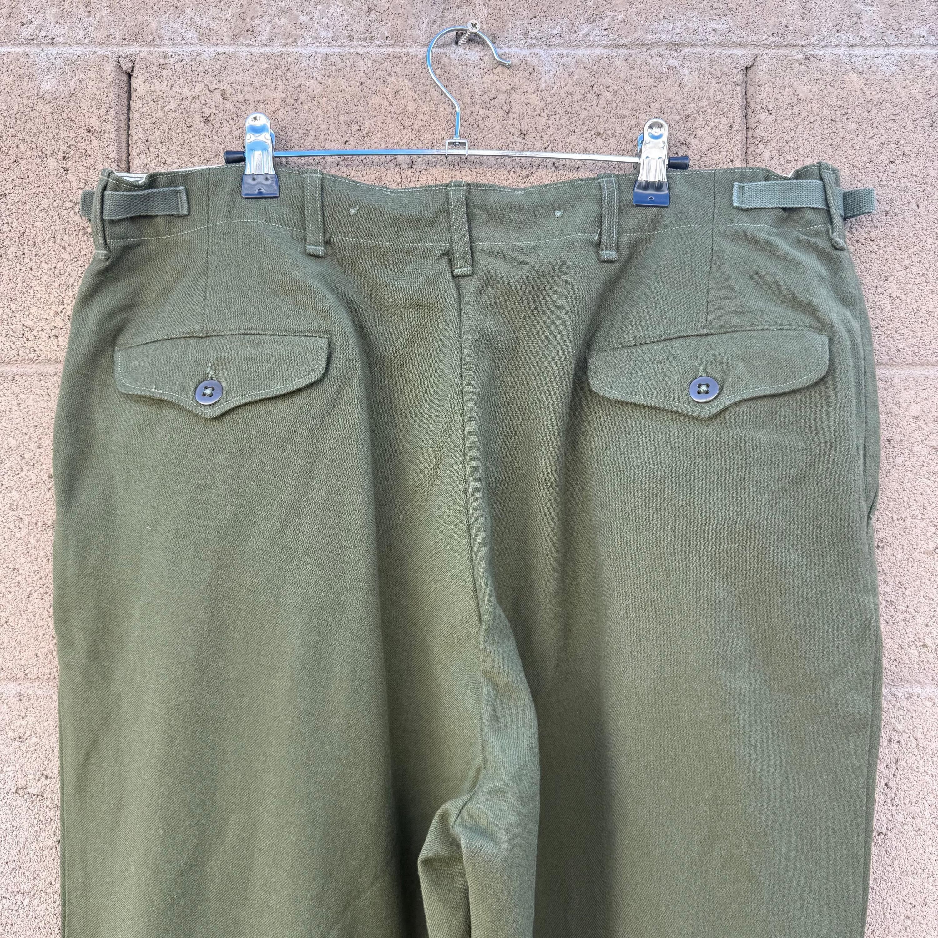 Vintage 50's US Military Wool Field M-51 Trousers Size US 38 / EU 54 - 7 Thumbnail