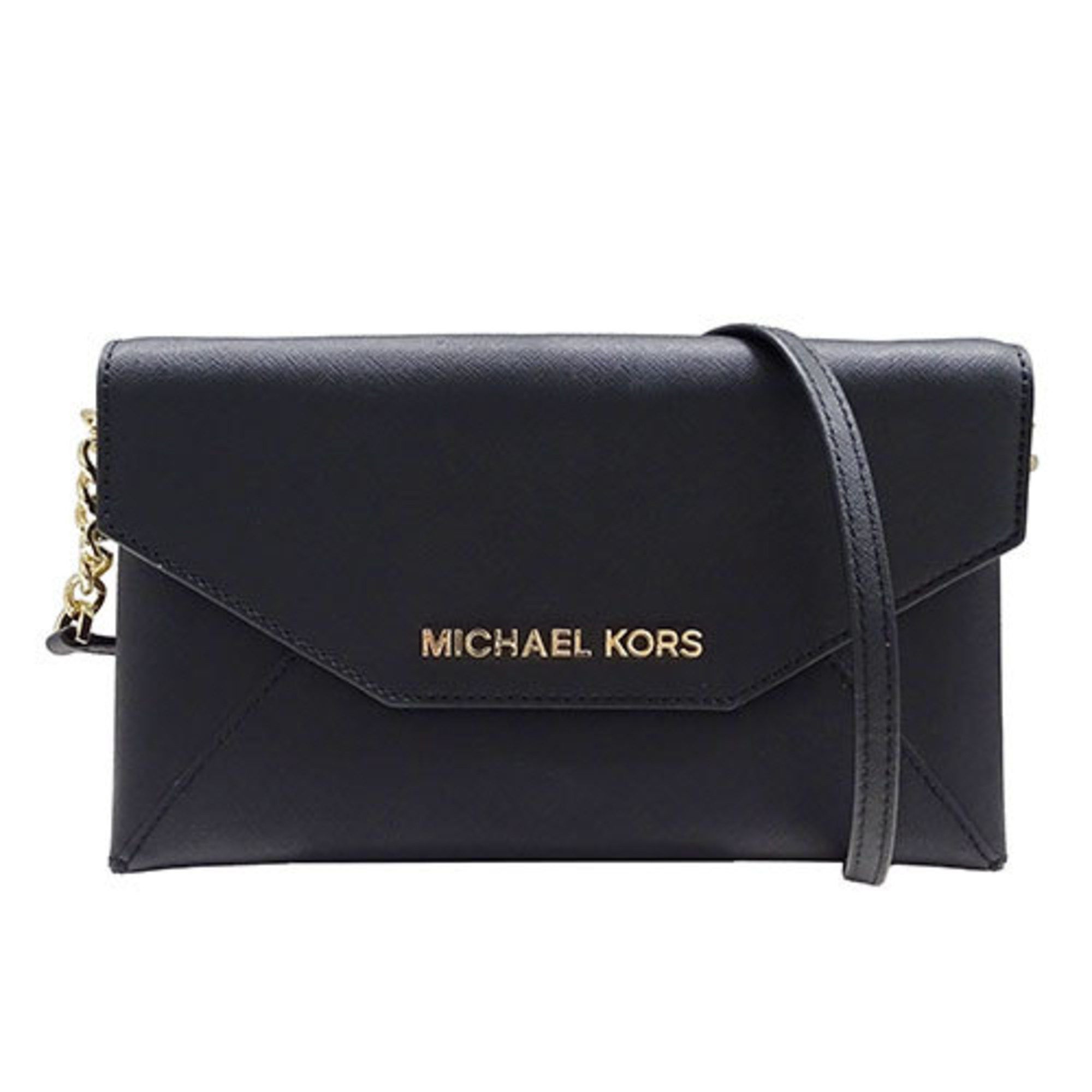 Michael Kors Women's Clutch Bag Shoulder 2way Leather Black