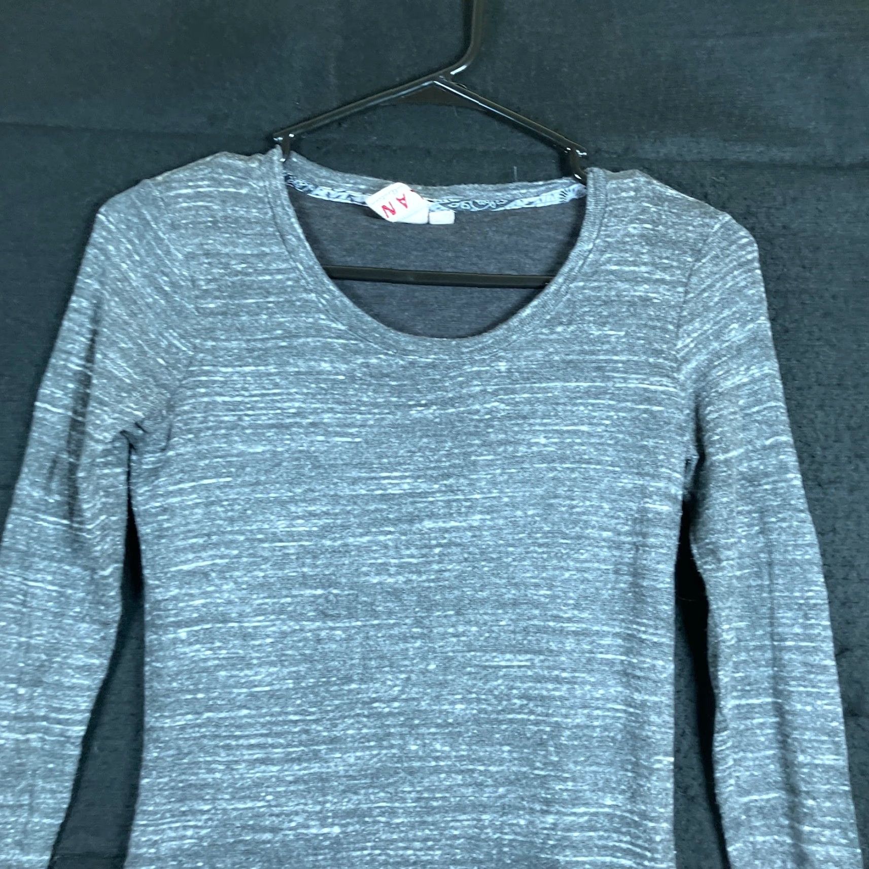 Vintage Dolan Left Coast Collection Dress Gray Mini Keyhole Long Sleeve Stretch XSP Size XS / US 0-2 / IT 36-38 - 2 Thumbnail