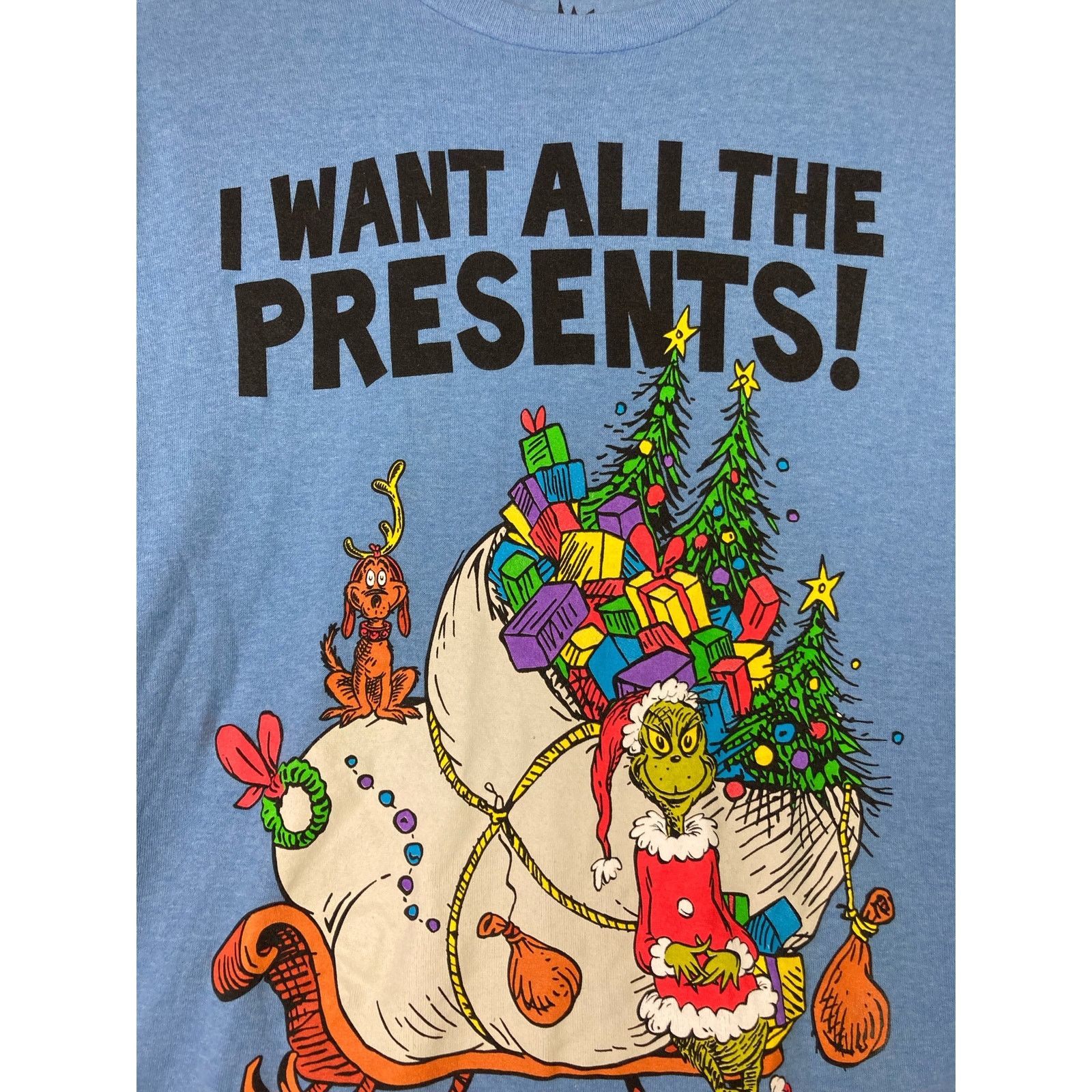 Other Grinch Christmas T-Shirt Men's 2XL Blue Who Stole Christmas Size US XXL / EU 58 / 5 - 6 Thumbnail