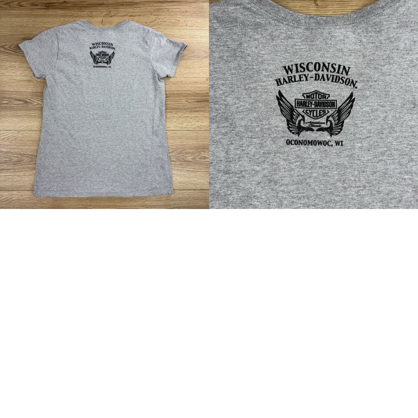 Harley Davidson Harley-Davidson Women's Bar & Shield Logo Gray Short Sleeve V-Neck T-Shirt M Size M / US 6-8 / IT 42-44 - 8 Thumbnail