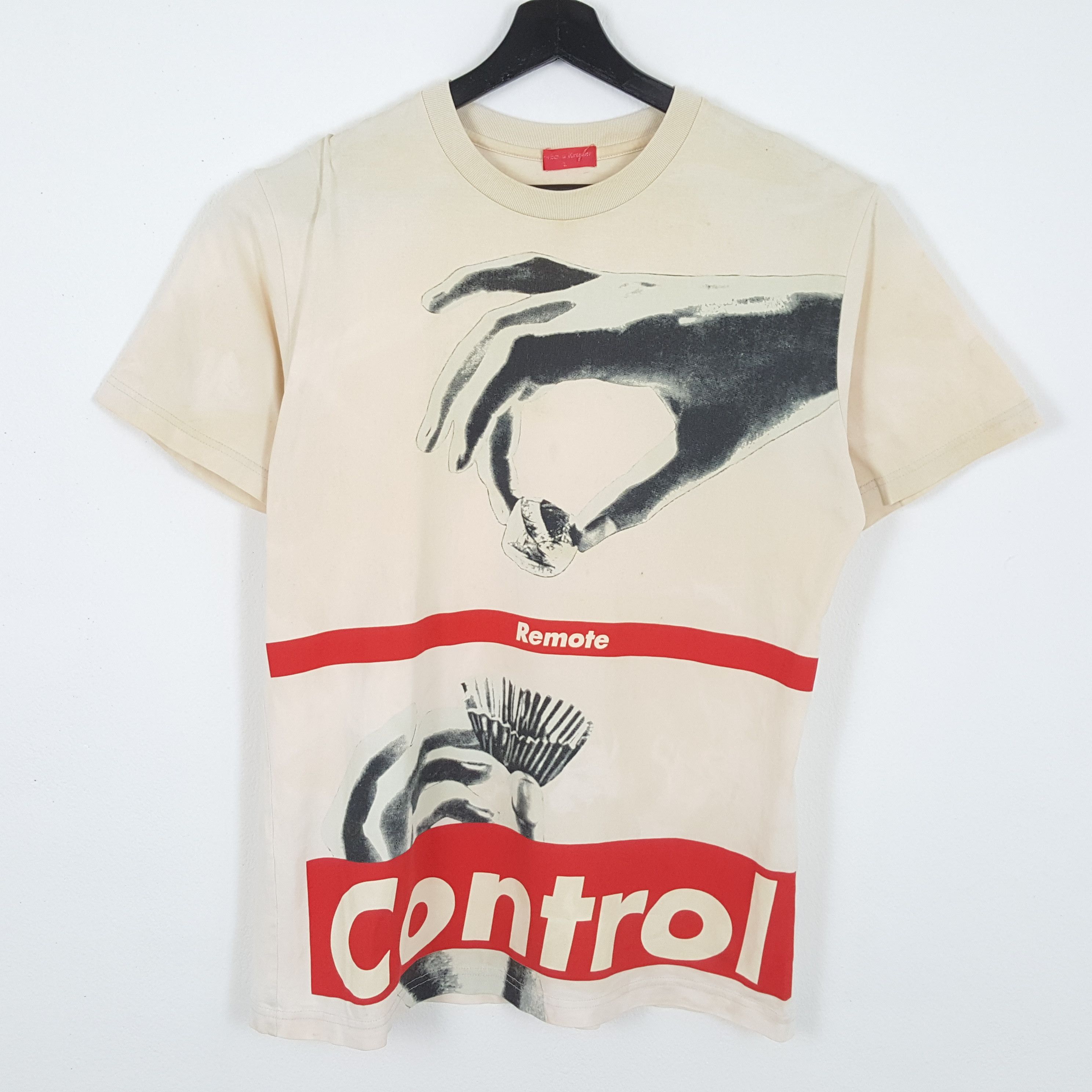 image of Barbara Kruger X Uniqlo Streetwear Style Tshirt in Peach, Men's (Size Large)