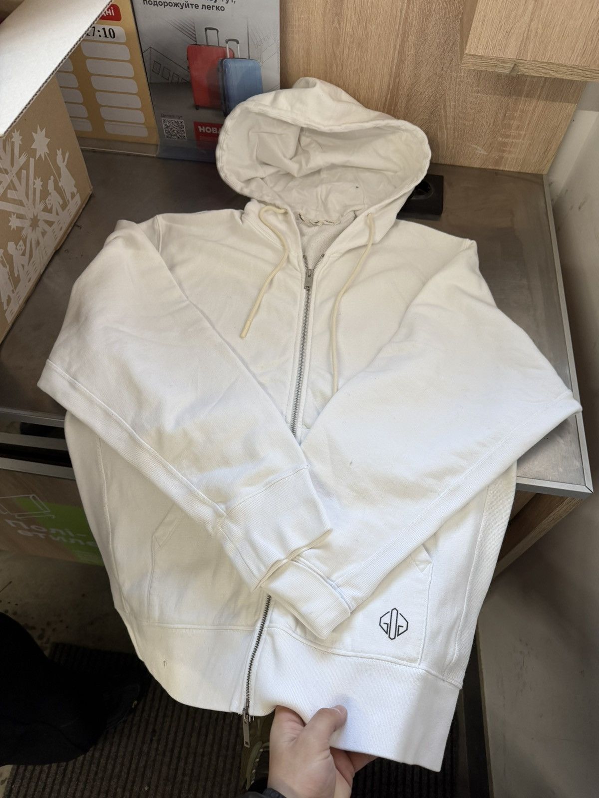 Golden Goose Golden Goose Zip-Up Hoodie Big Bag Logo Hype Streetwear Size US M / EU 48-50 / 2 - 2 Thumbnail
