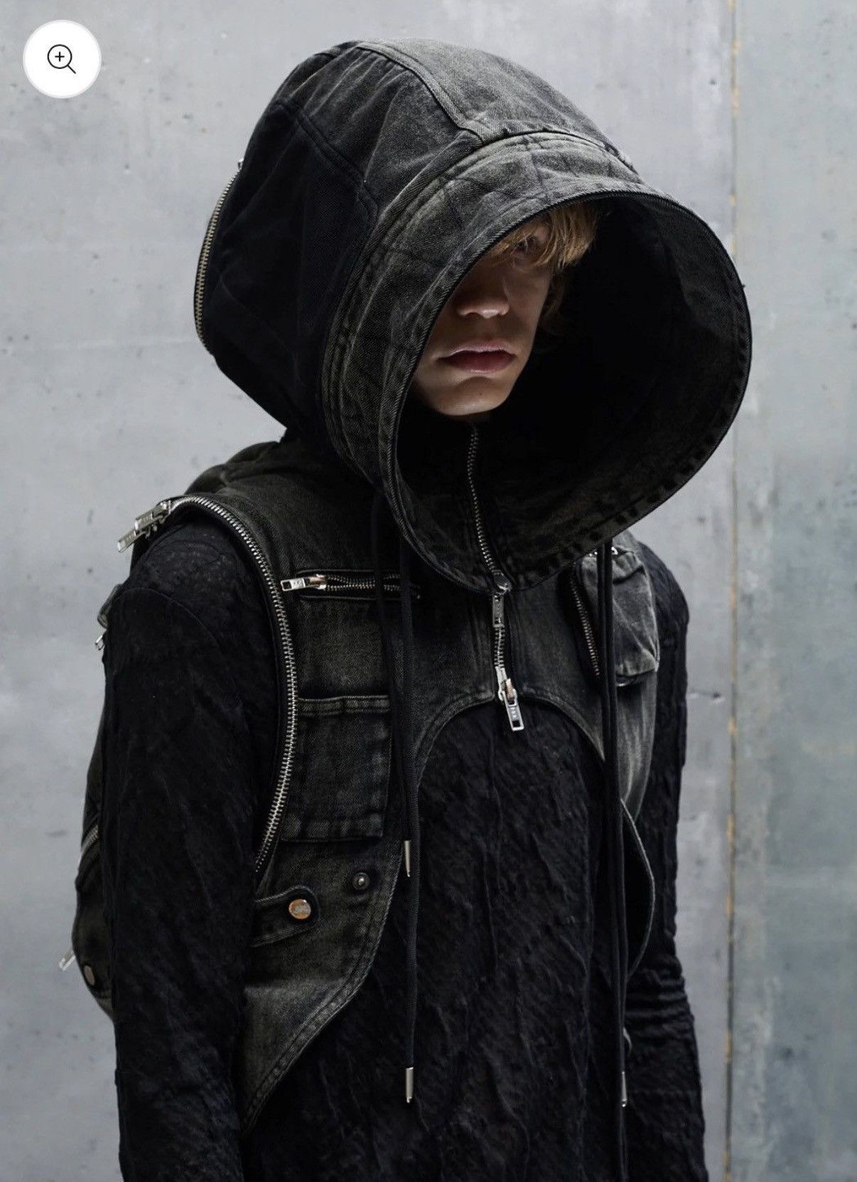 No Faith Studios Denim Hooded Backpack Vest Size US M / EU 48-50 / 2 - 3 Thumbnail
