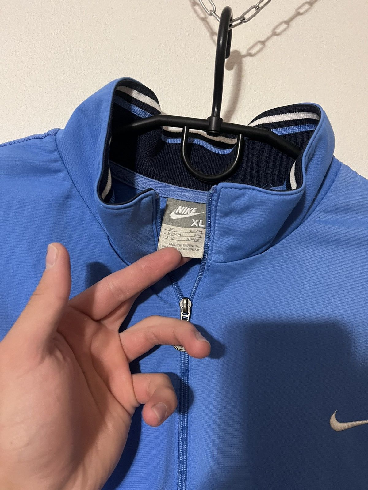 Nike Vintage Nike Track Jacket Blue Zip Up XL Y2K Size US L / EU 52-54 / 3 - 7 Thumbnail