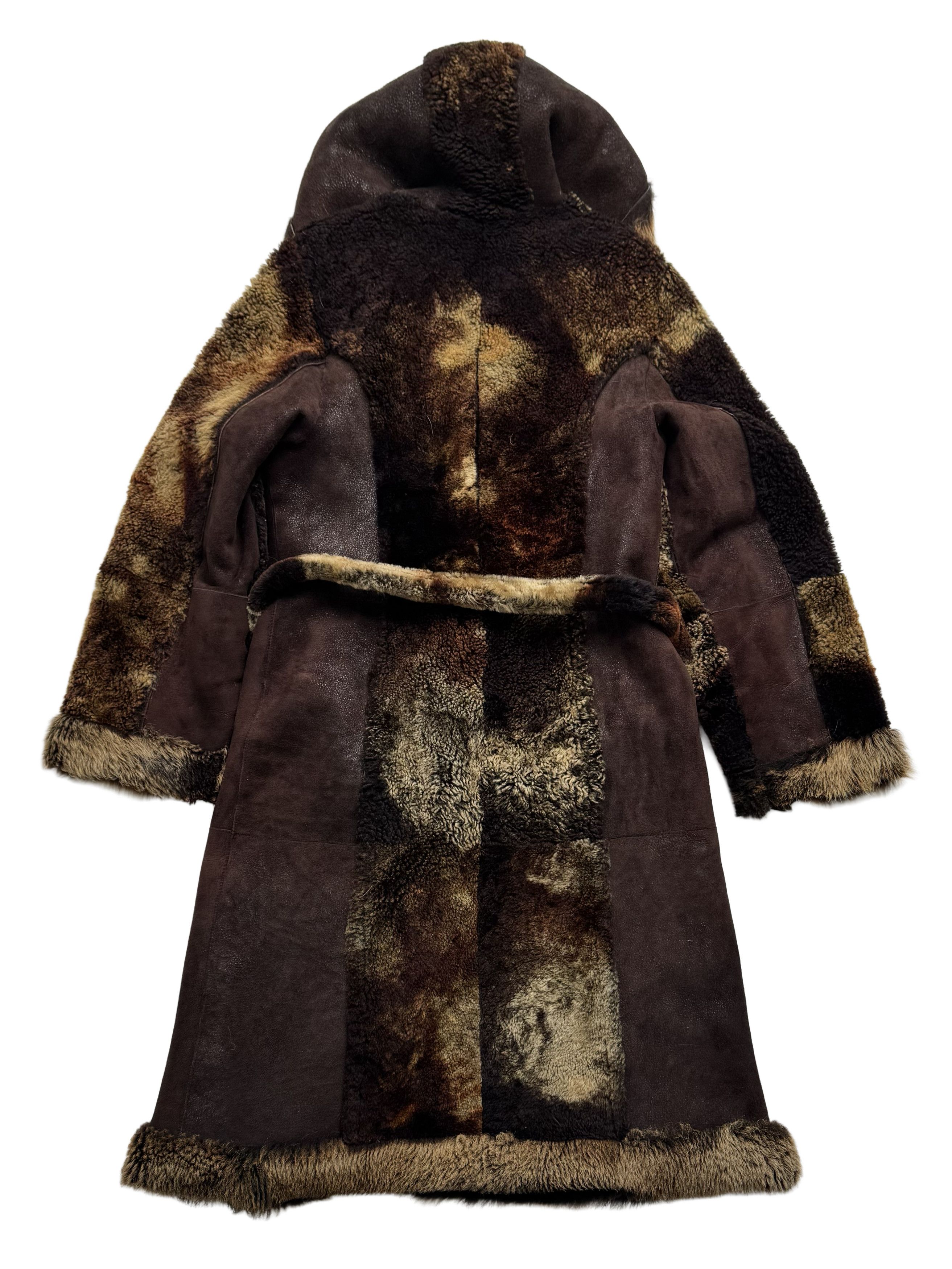 Vintage Vintage Real Sheepskin Hooded Coat Size L / US 10 / IT 46 - 17 Thumbnail