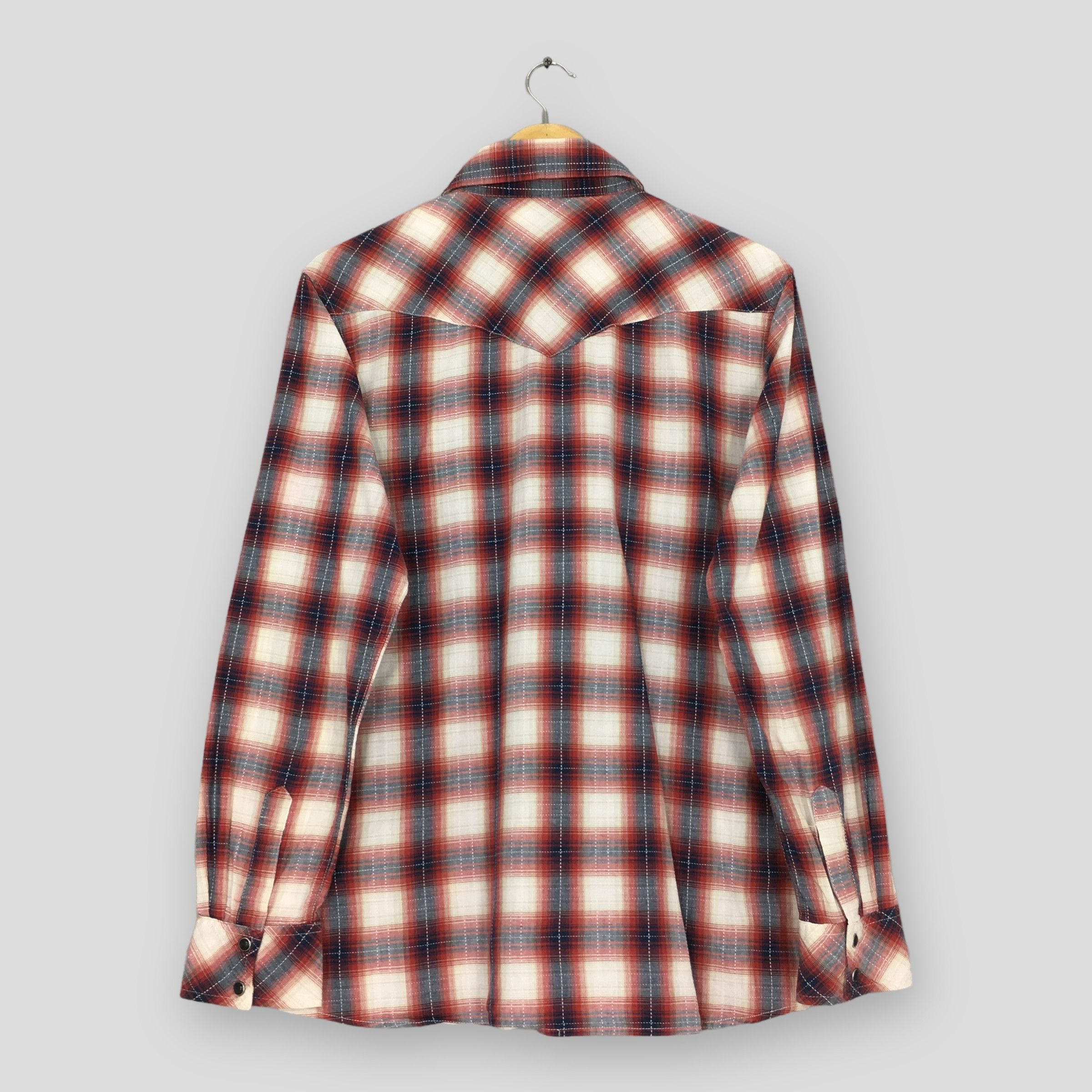 Vintage Vintage Plaid Shadow Tartan Checkered Flannel Shirt Large Size US L / EU 52-54 / 3 - 7 Thumbnail