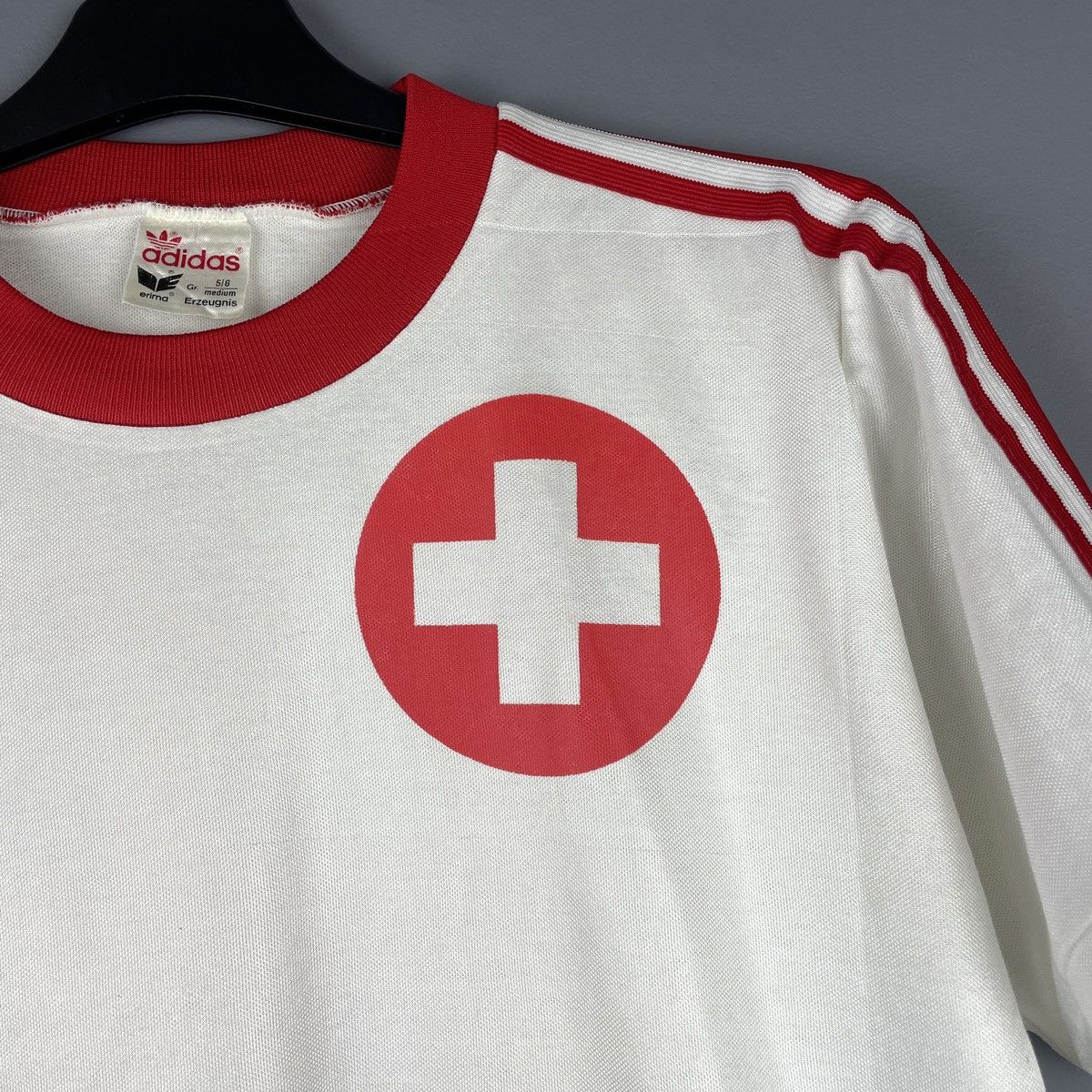 Adidas Vintage Switzerland Adidas Erima Jersey West Germany size M Size US M / EU 48-50 / 2 - 6 Thumbnail