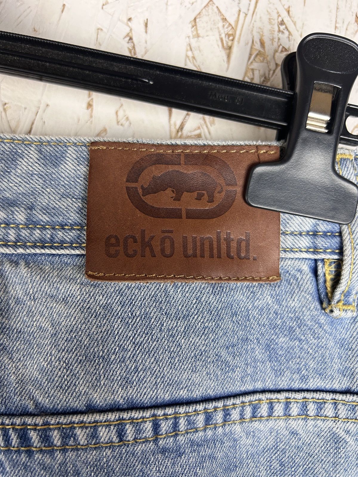 Ecko Unltd. 00s Vintage Y2K Ecko Unlimited Baggy Fit Denim Jeans Size US 32 / EU 48 - 8 Thumbnail