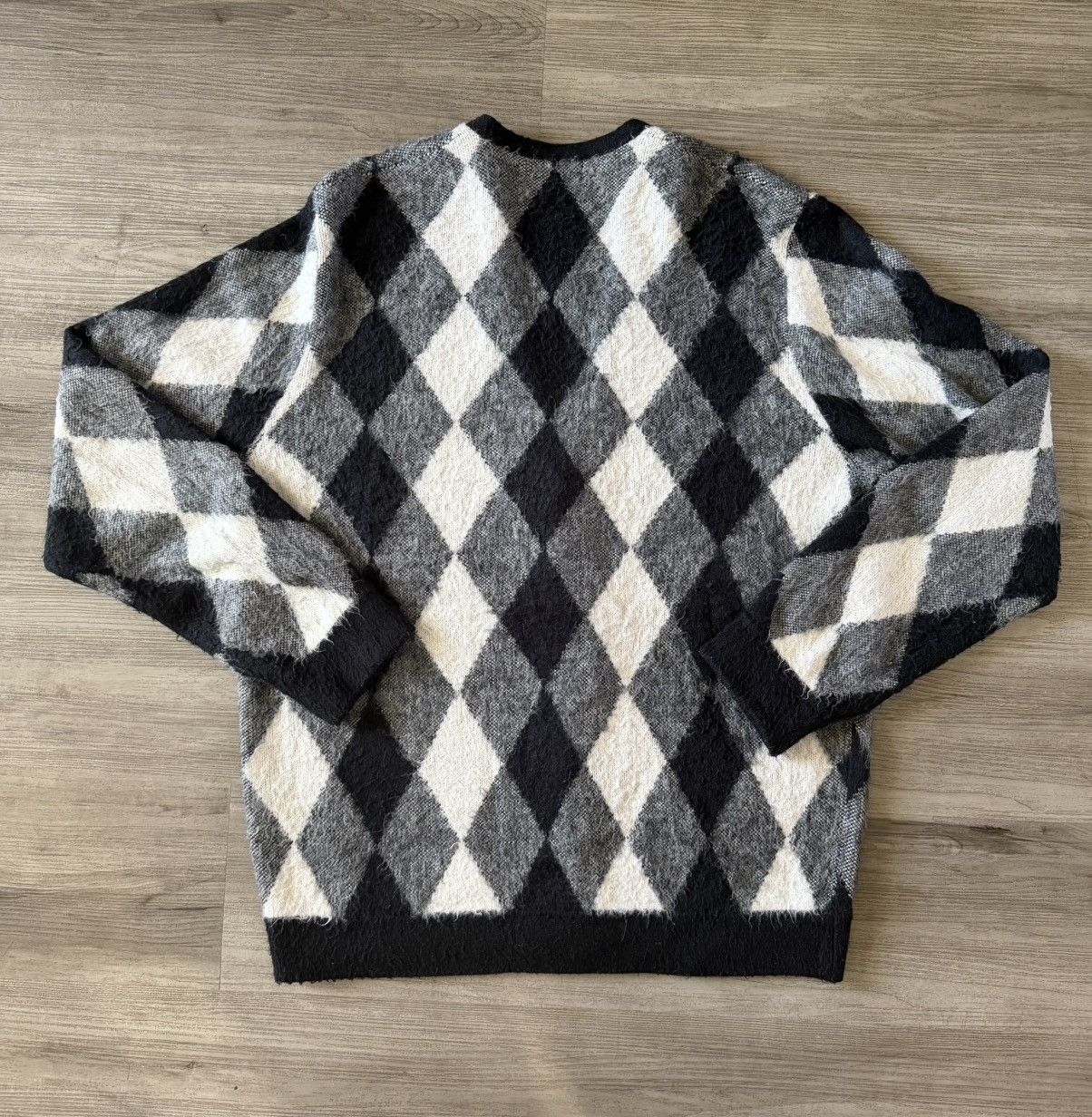 Supreme Supreme Argyle Mohair Cardigan Size US L / EU 52-54 / 3 - 2 Thumbnail