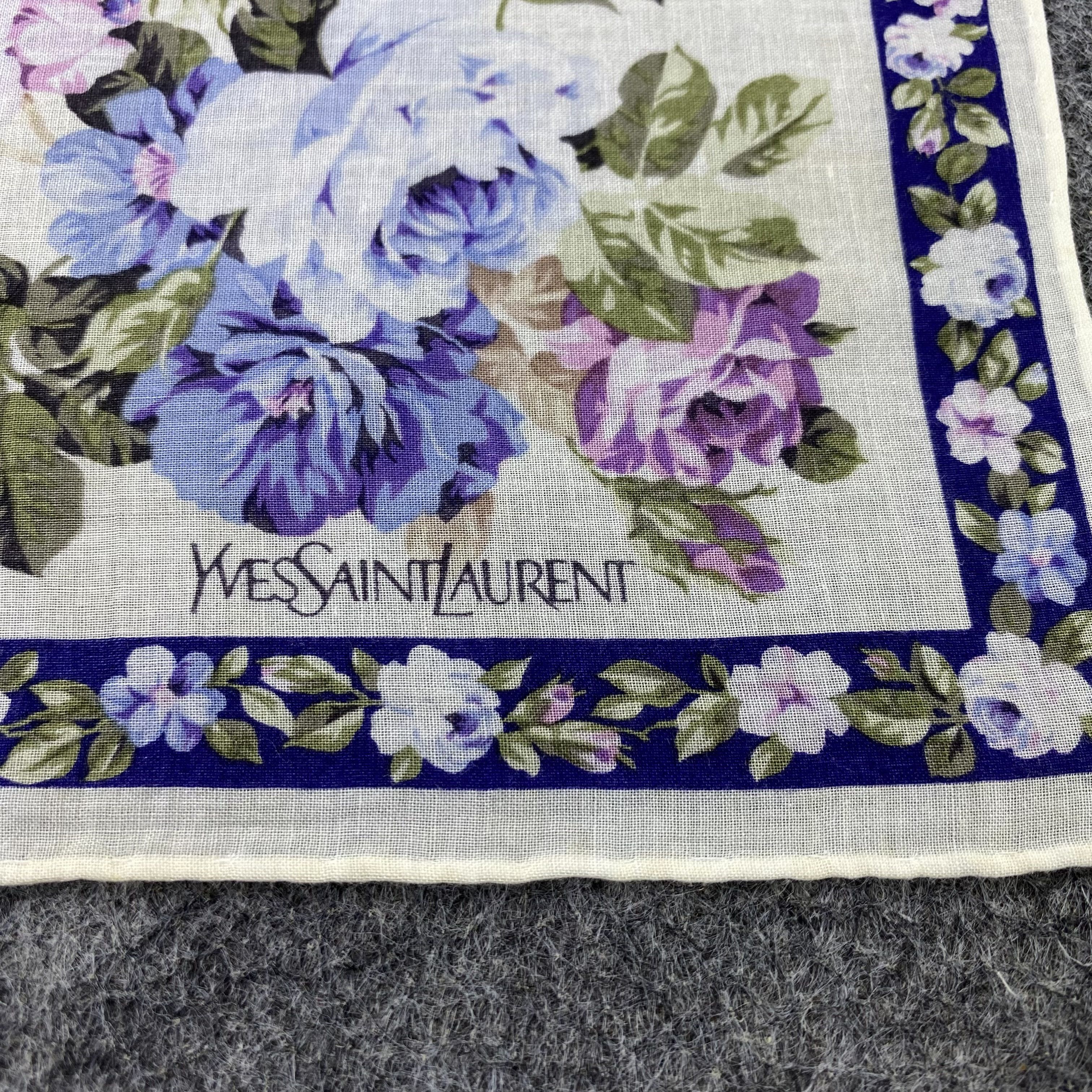 Yves Saint Laurent Yves Saint Laurent Handkerchief Neckerchief Bandana-B1831 Size ONE SIZE - 7 Thumbnail