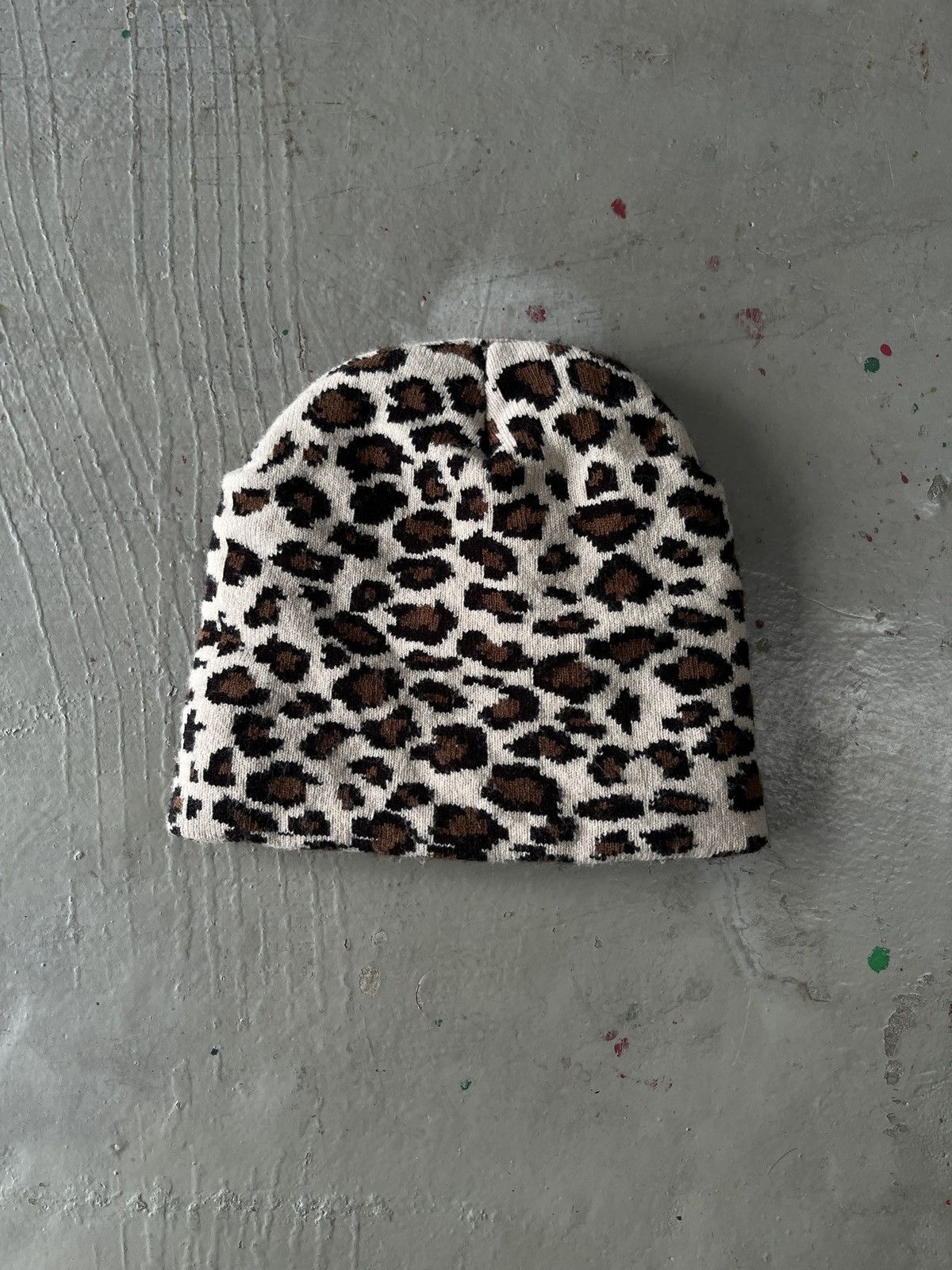 14th Addiction Leopard Punk Bondage Style Beanie Hats Size ONE SIZE - 2 Thumbnail