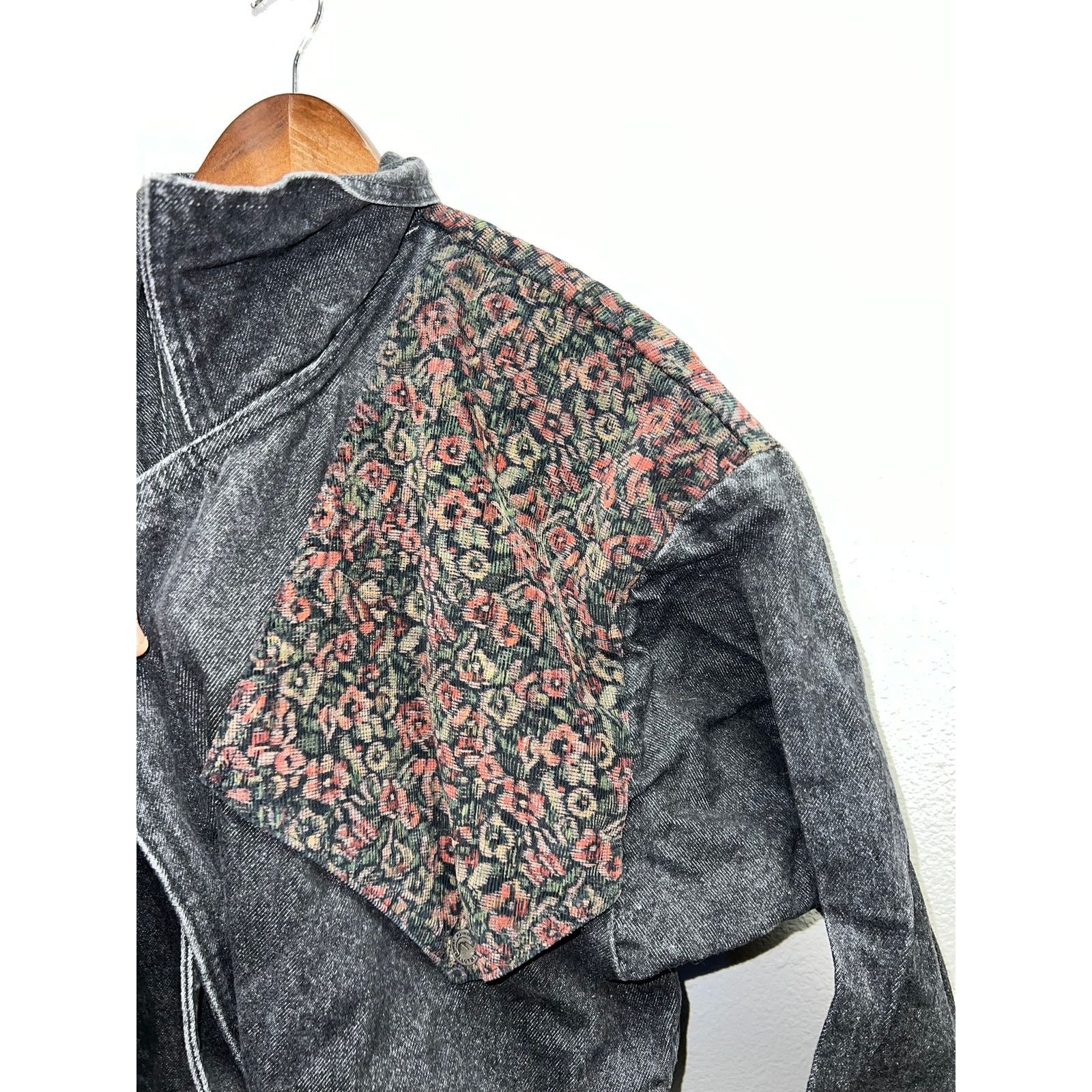 Vintage Vintage Rocky Mountain Denim Duster Coat Long Jacket Floral Size XL / US 12-14 / IT 48-50 - 2 Thumbnail