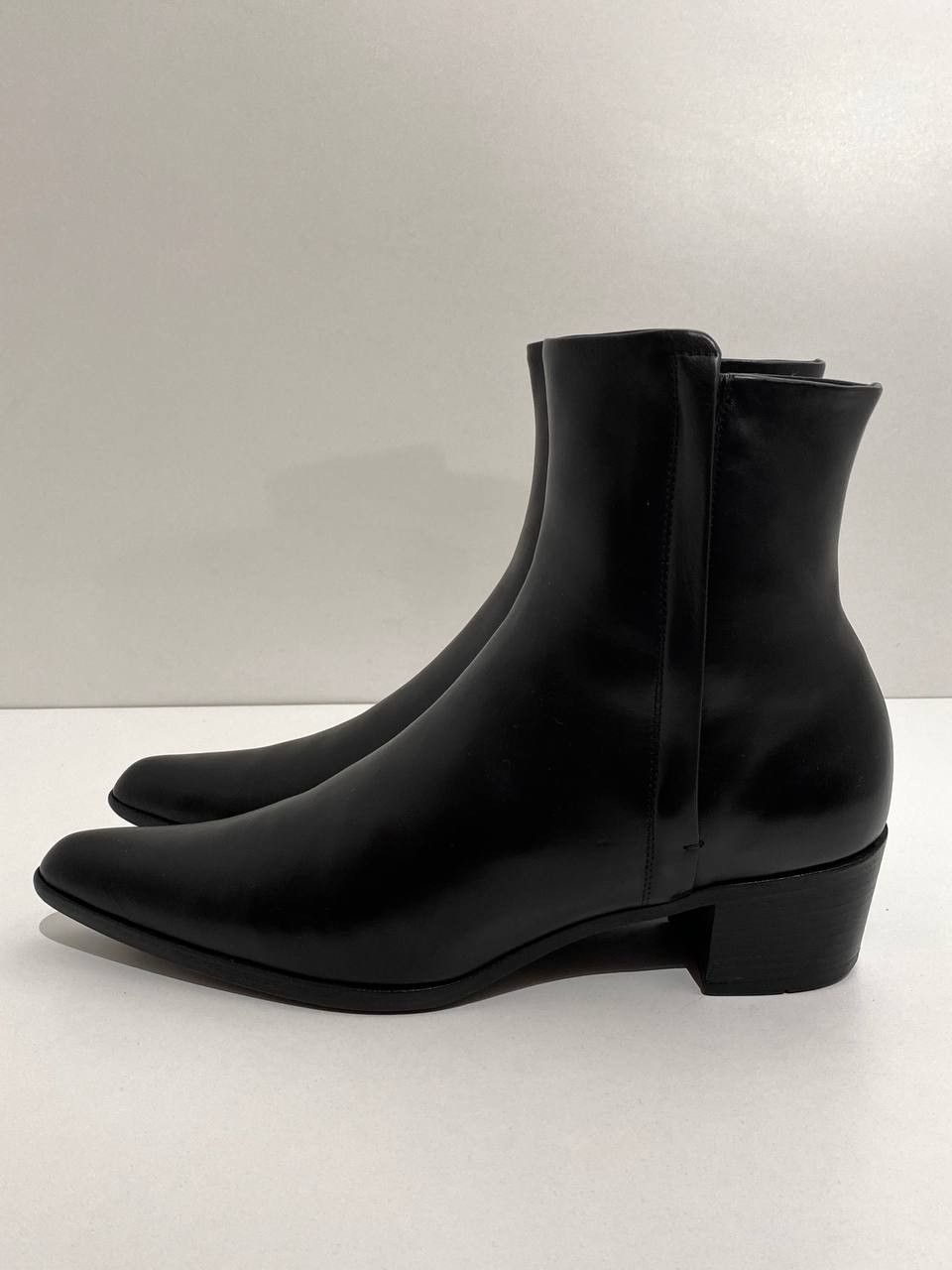 Jil Sander Jil Sander Chelsea Black Zip Leather Boots Shoes Vintage Y2K Size US 9 / IT 39 - 2 Thumbnail