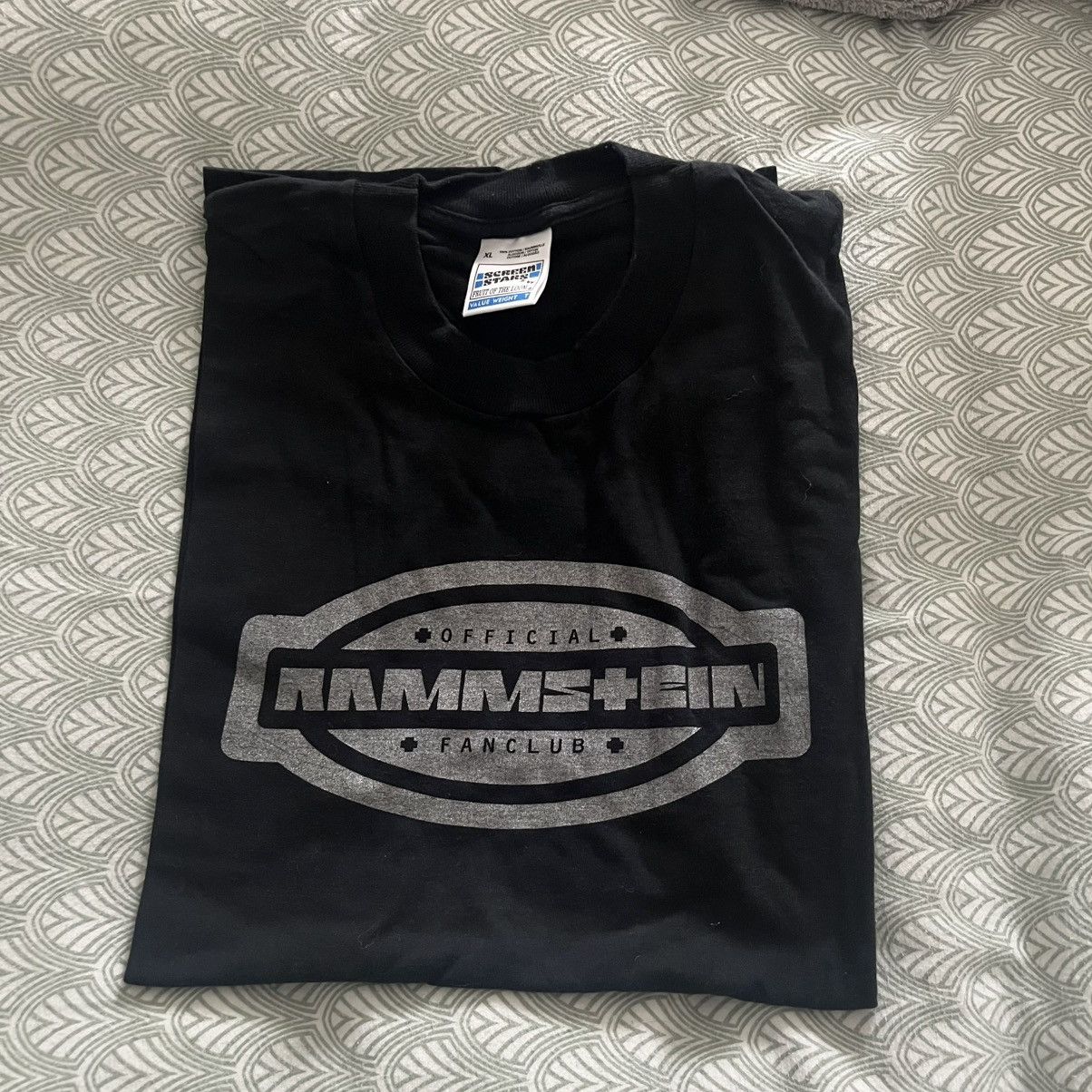 Band Tees × Vintage Rammstein 1996 Fan Club Mail Order Shirt Screen Stars XL Size US XL / EU 56 / 4 - 1 Thumbnail
