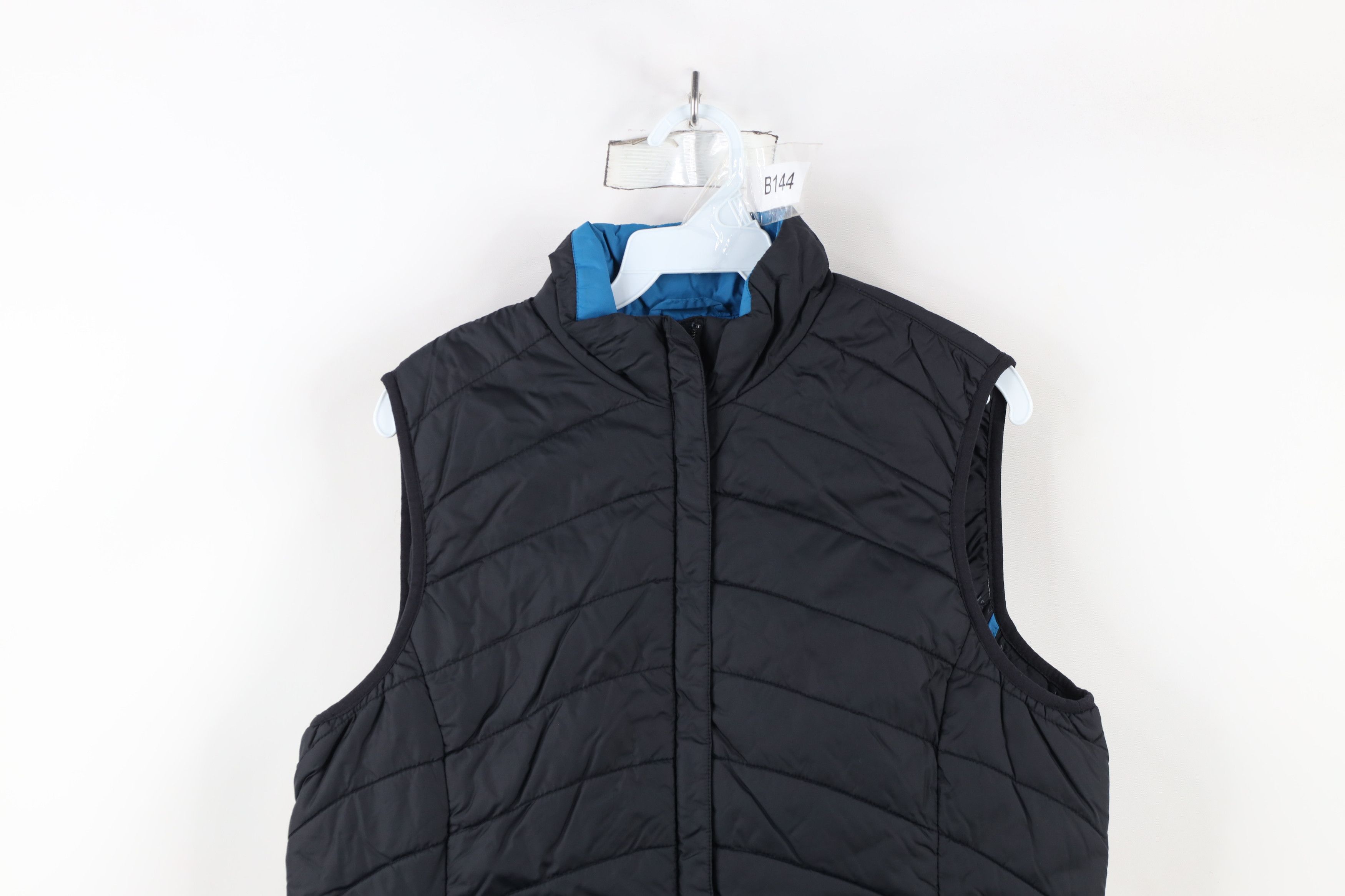 Lands' End × Vintage Vintage Lands End Quilted Full Zip Puffer Vest Jacket Black Size M / US 6-8 / IT 42-44 - 2 Thumbnail