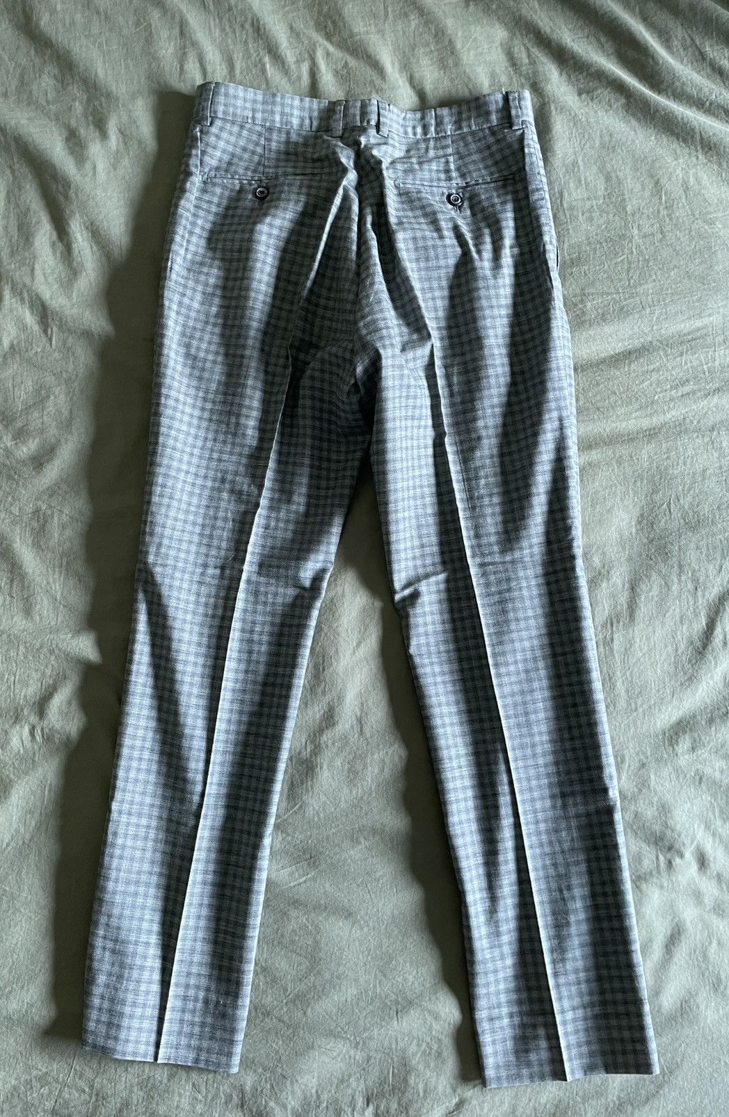 Hardy Amies Men’s 🇬🇧 Hardy Amies Heddon Fit Checks Suit Trouser Sz 32 Size 38S - 5 Thumbnail