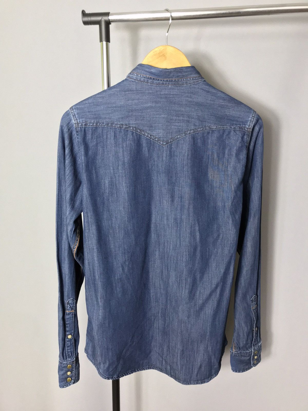 Diesel diesel industry mens shirt denim long sleeve blue jeans snap Size US M / EU 48-50 / 2 - 8 Thumbnail