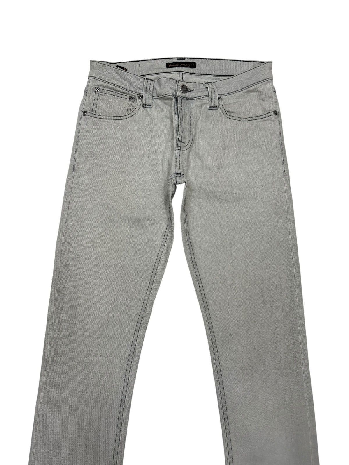 Nudie Jeans Nudie Jeans Tight Long John Cool Grey Denim Jeans Size 29" - 5 Thumbnail