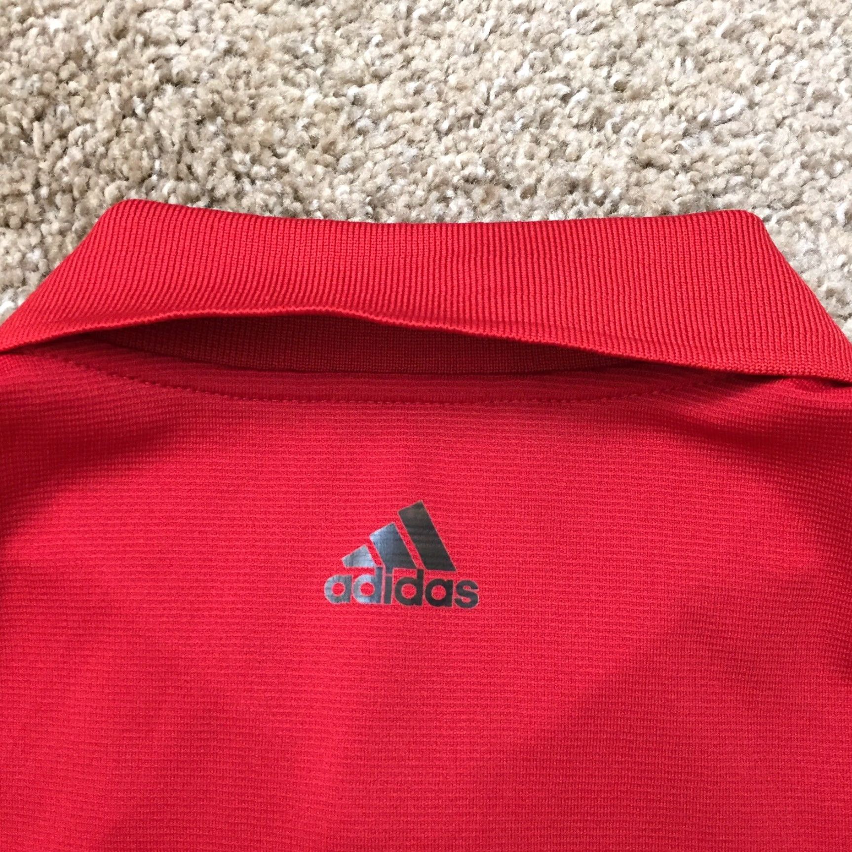 Adidas Adidas Climalite Polo Shirt Mens Medium Red Short Sleeve Shirt Size US M / EU 48-50 / 2 - 7 Thumbnail