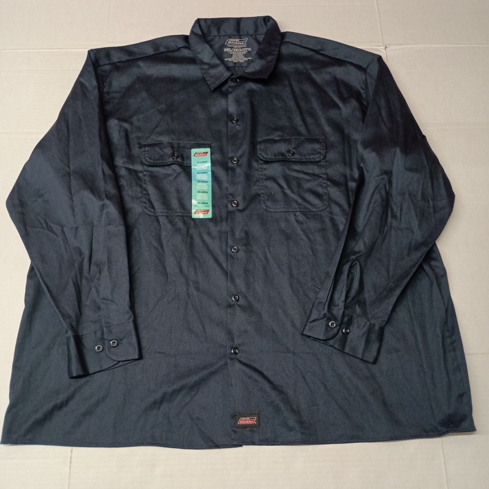 Dickies Dickies Long Sleeve Essential Work Shirt Men Size 3XL Blue Size US XXL / EU 58 / 5 - 1 Thumbnail