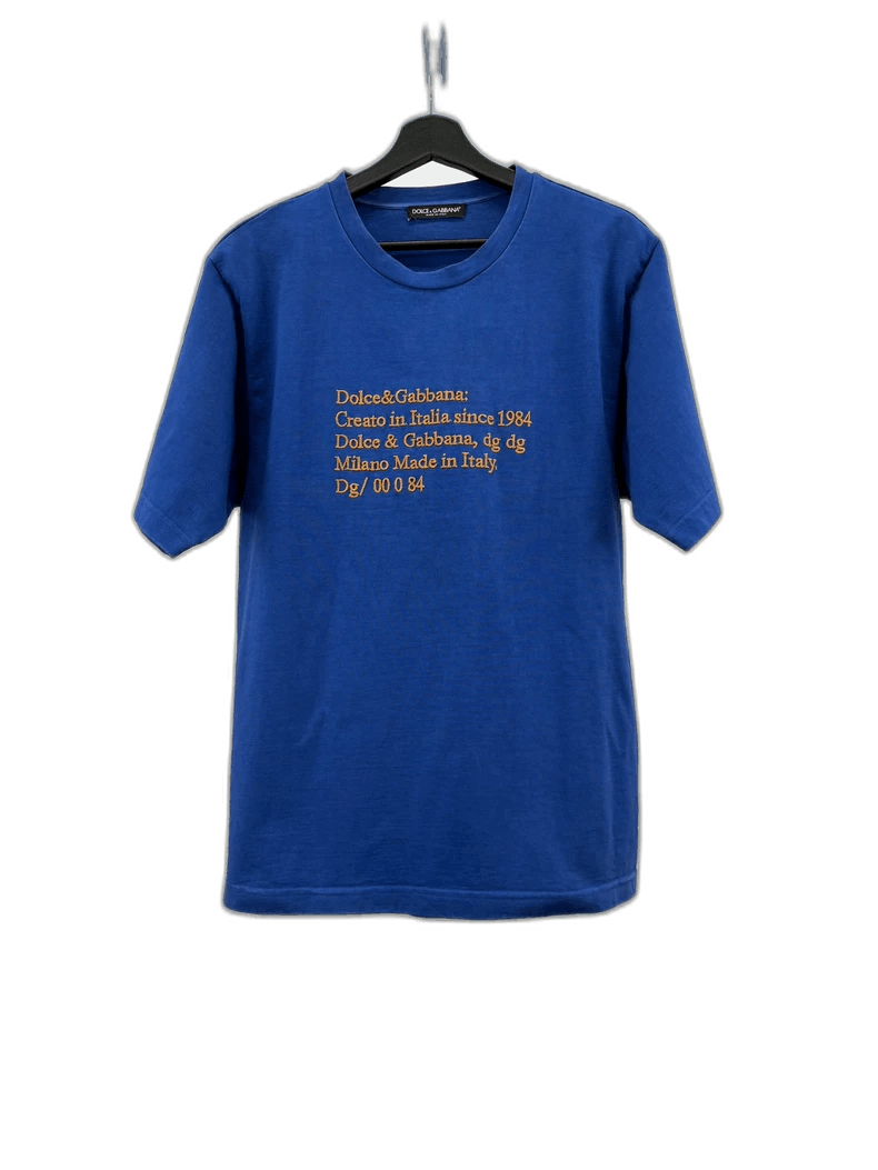 Dolce & Gabbana Dolce Gabbana Blue Short Sleeve T-Shirt Size US XS / EU 42 / 0 - 1 Thumbnail