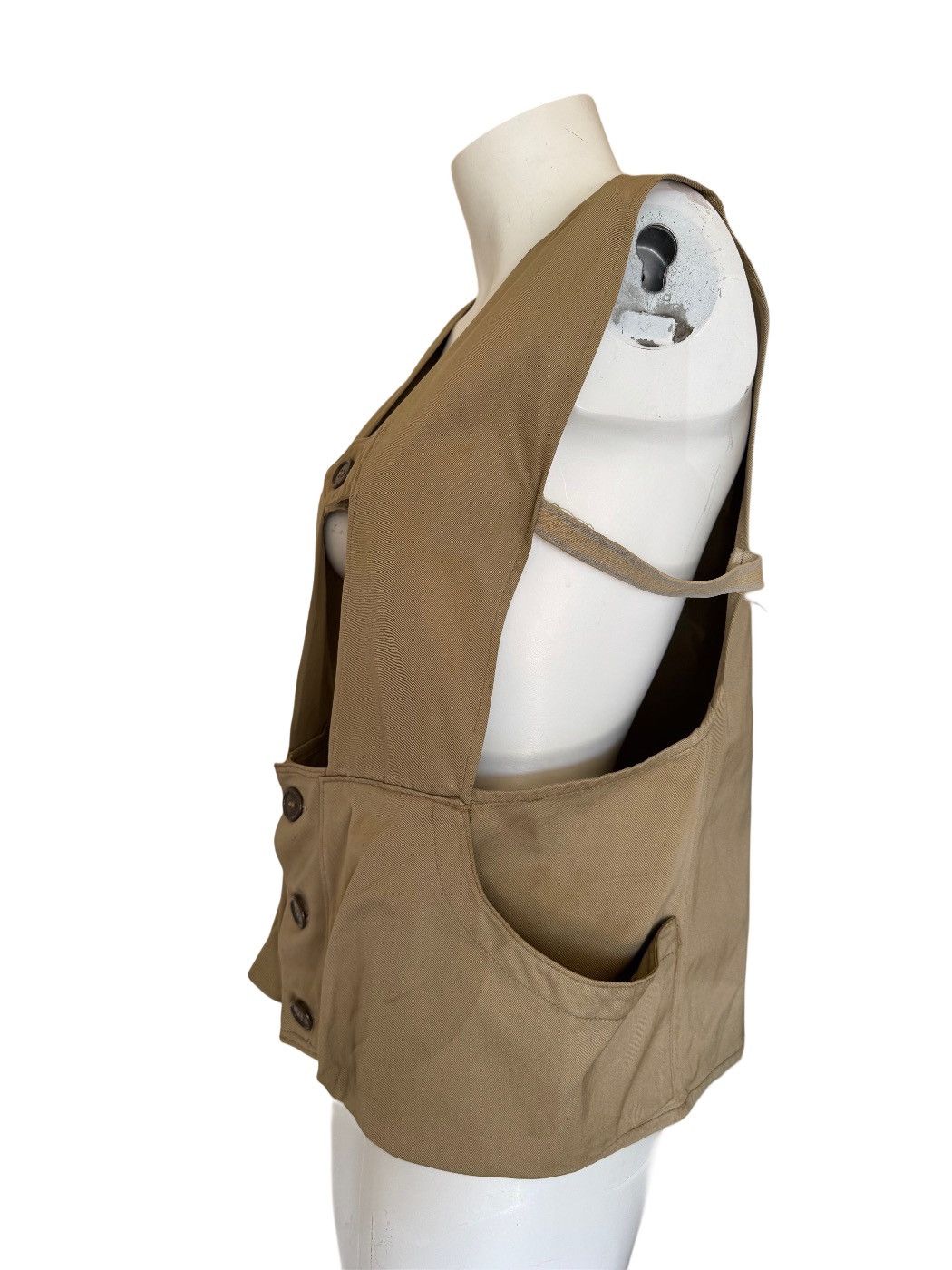 Vintage Mens hunting fishing tan khaki outdoor vest button up county Size US L / EU 52-54 / 3 - 2 Thumbnail