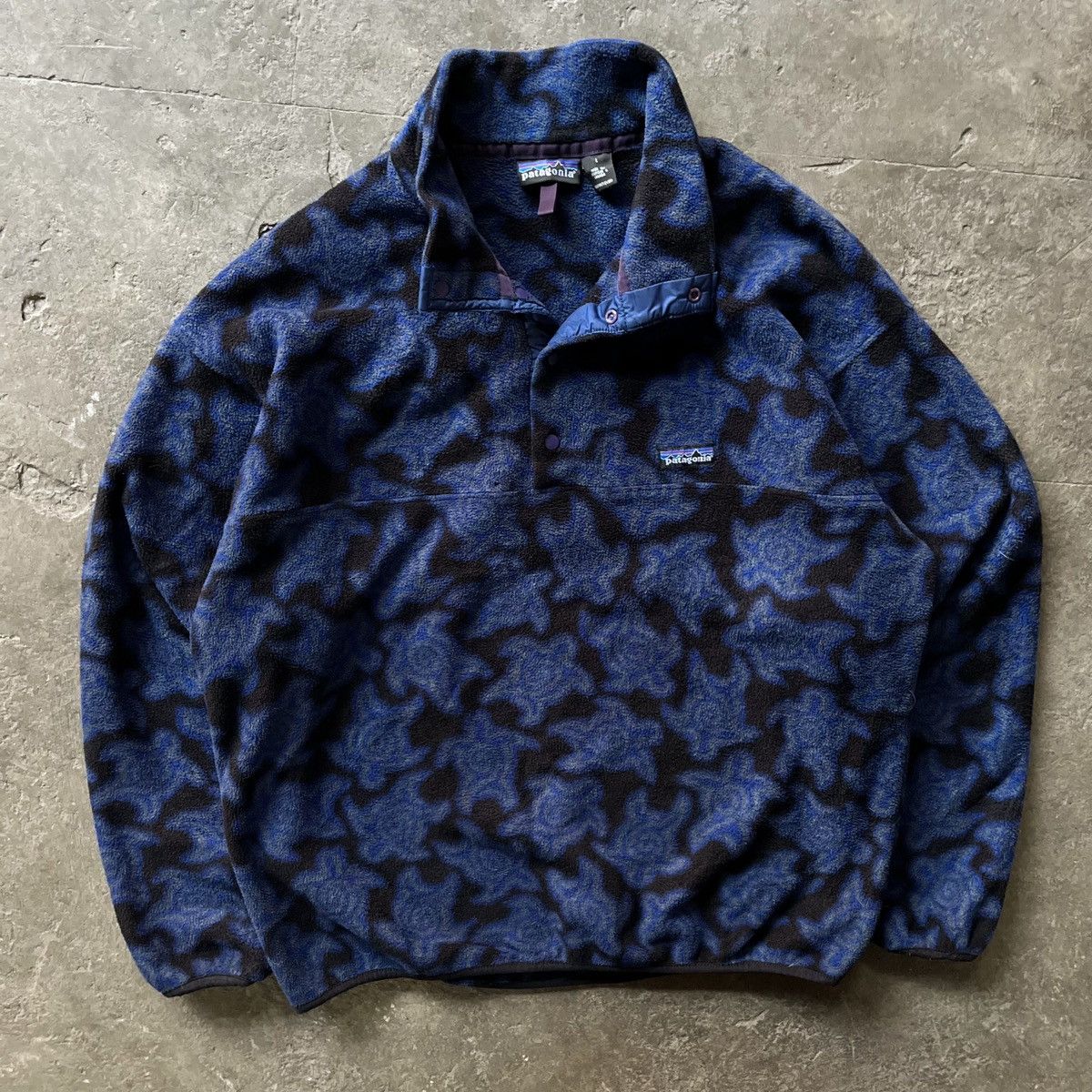 Patagonia × Vintage Vintage Patagonia zen turtle snap t fleece