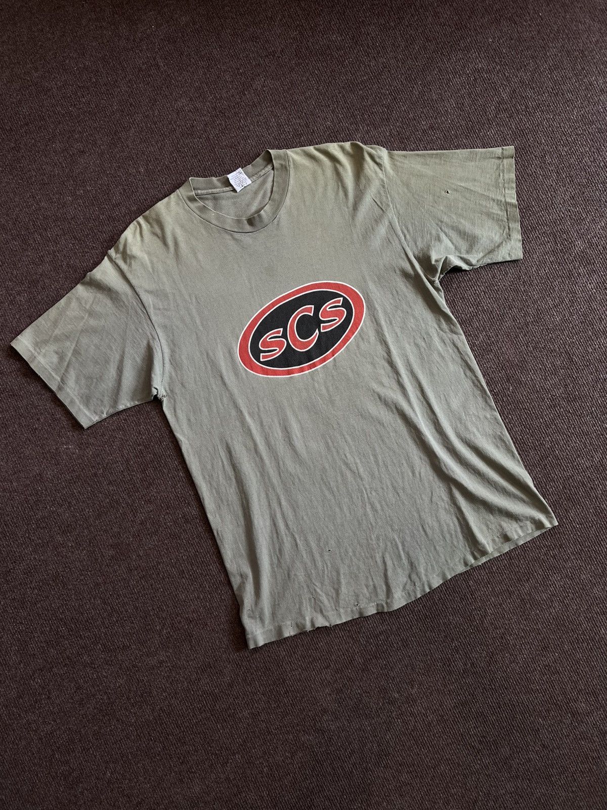 Santa Cruz Skateboards Vintage 90s Santa Cruz Skateboard "SCS" Logo T-Shirt XL Size US XL / EU 56 / 4 - 4 Thumbnail