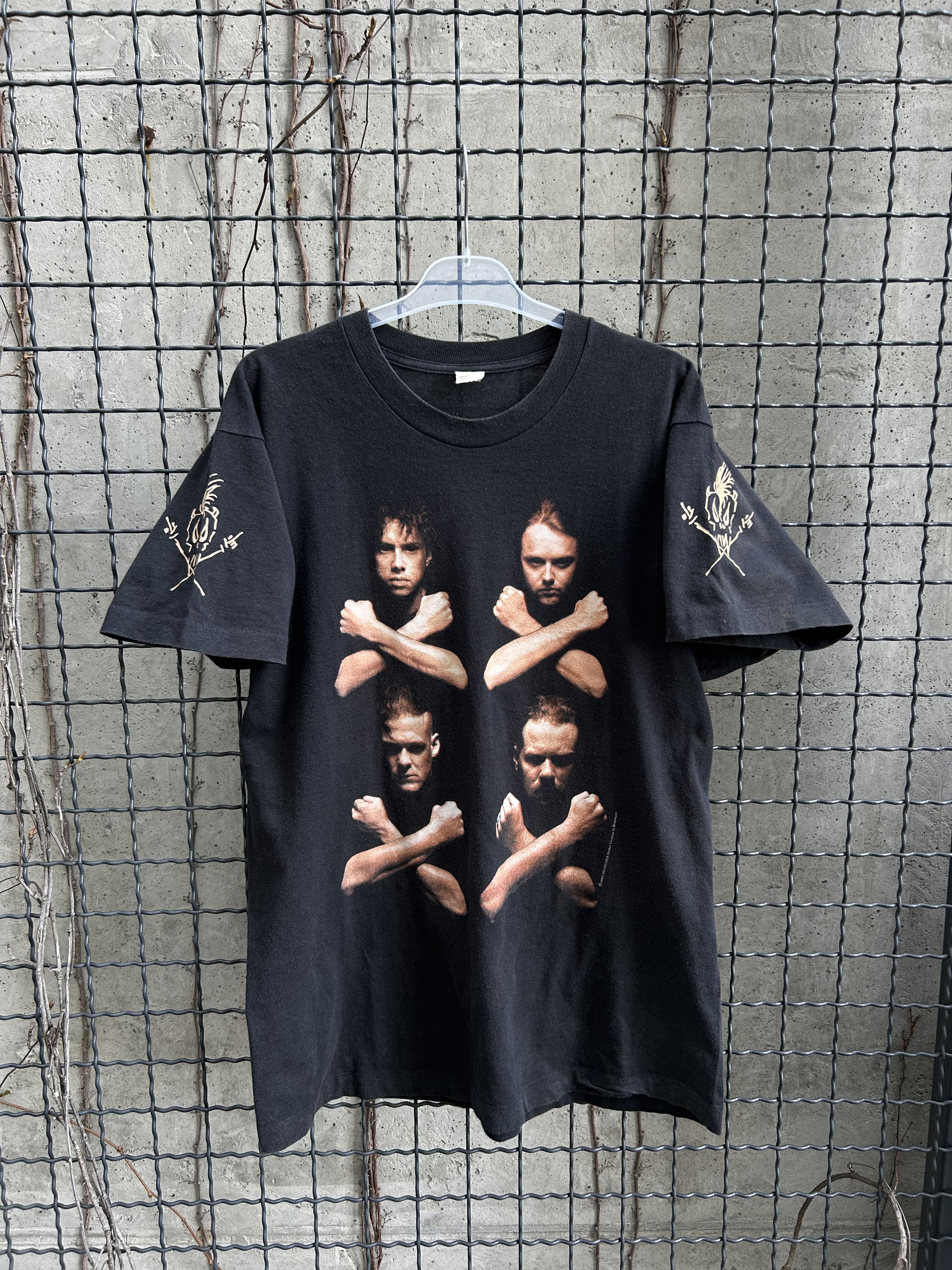 Band Tees × Vintage Vintage 1992 Metallica Birth School Rock Band T-shirt Size US XL / EU 56 / 4 - 2 Thumbnail