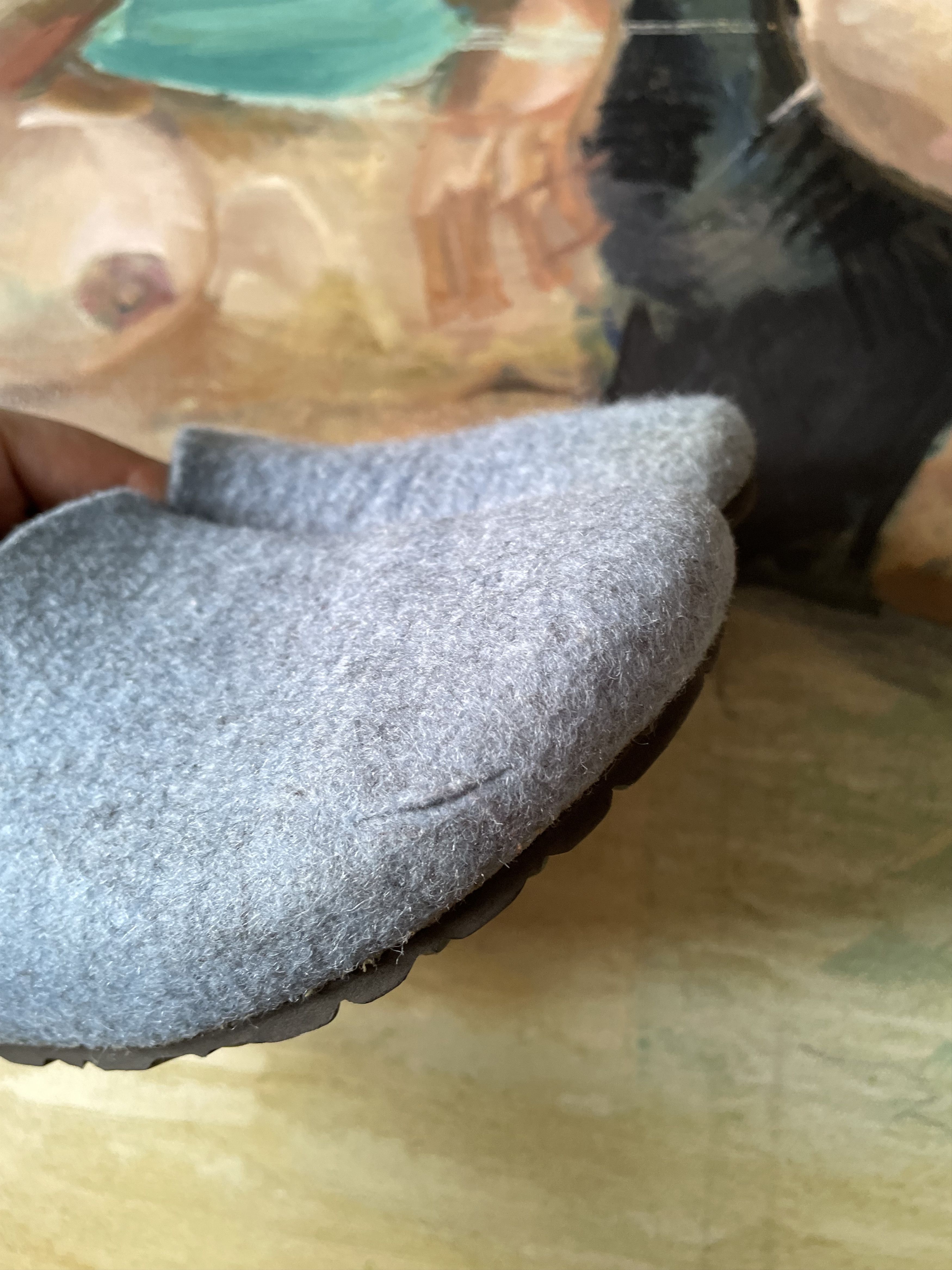 Birkenstock Birkenstock Amsterdam Wool Felt Slip On Clogs Light Blue Size US 5 / EU 37 - 7 Thumbnail