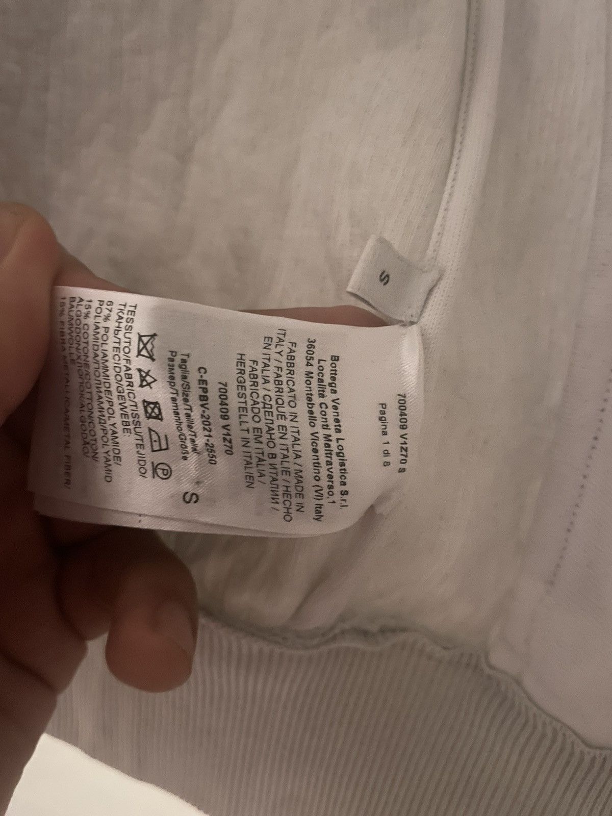 Bottega Veneta Bottega Veneta Crinkle-Jersey White Bomber Jacket Size US S / EU 44-46 / 1 - 9 Thumbnail