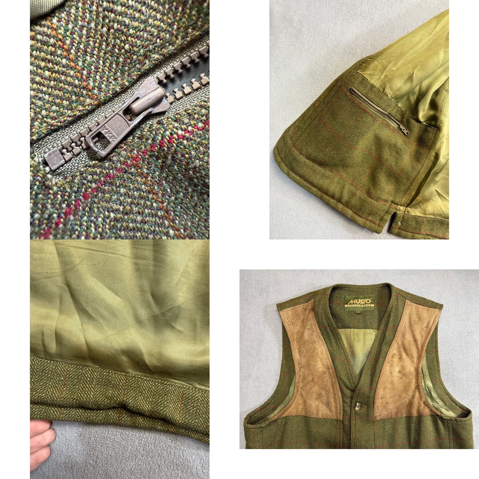 Musto MUSTO Vest Wool Green L Mens Country Outdoor Waistcoat Size US L / EU 52-54 / 3 - 8 Thumbnail
