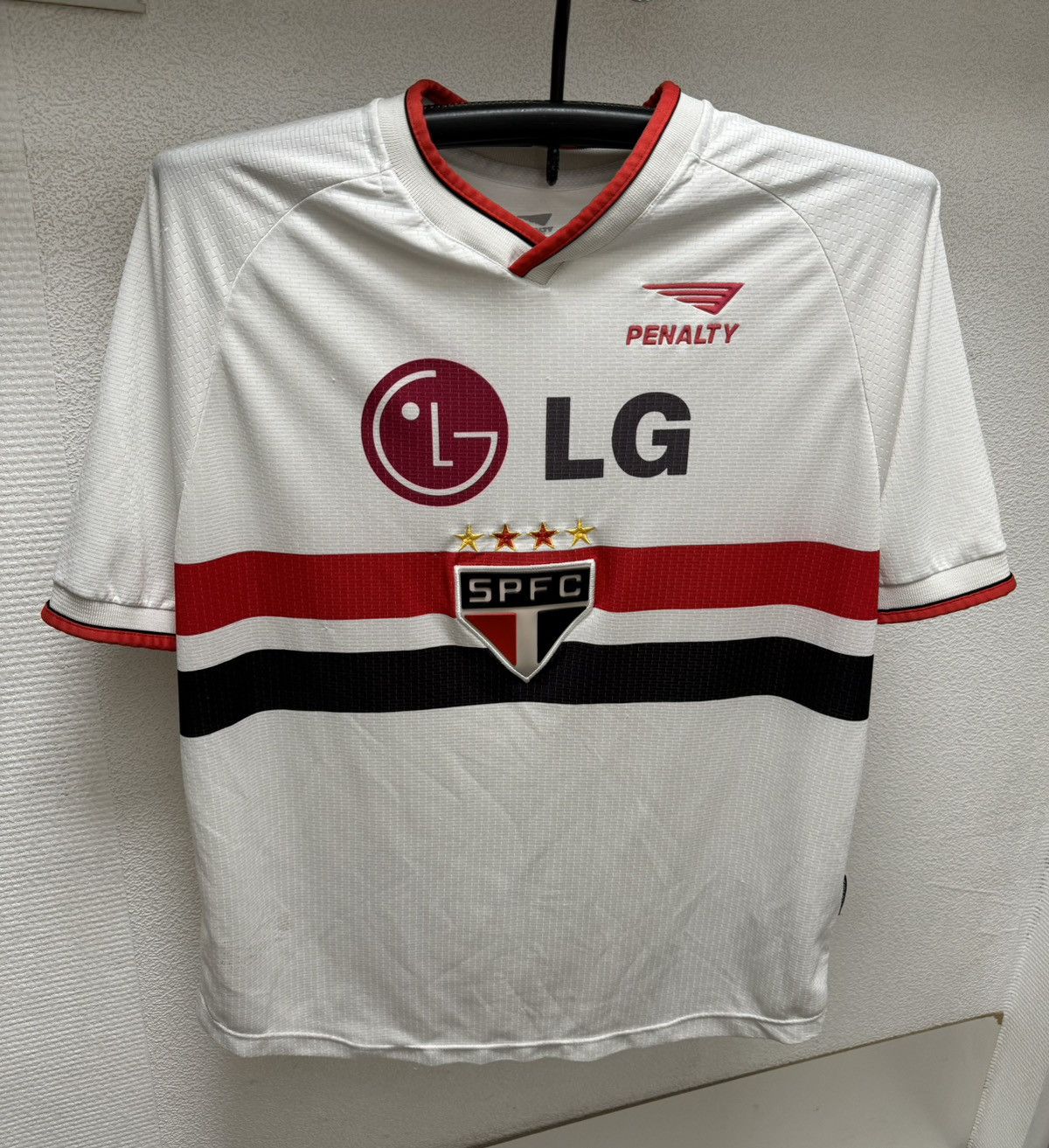 Penalty Sao Paulo vintage soccer jersey LG Penalty L 2001 brasil Size US L / EU 52-54 / 3 - 1 Thumbnail